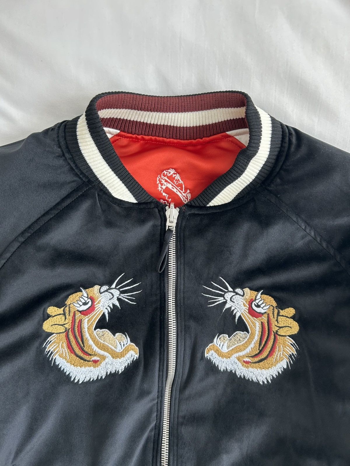 Rhude Rhude Souvenir Reversible Jacket Embroider Tiger Snake Skull Size US M / EU 48-50 / 2 - 14 Thumbnail