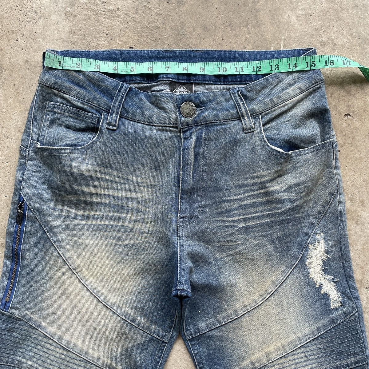 Japanese Brand Vintage Japan MCD Jeans Rusty Embroidery Denim Faded Pants Size US 31 - 6 Thumbnail