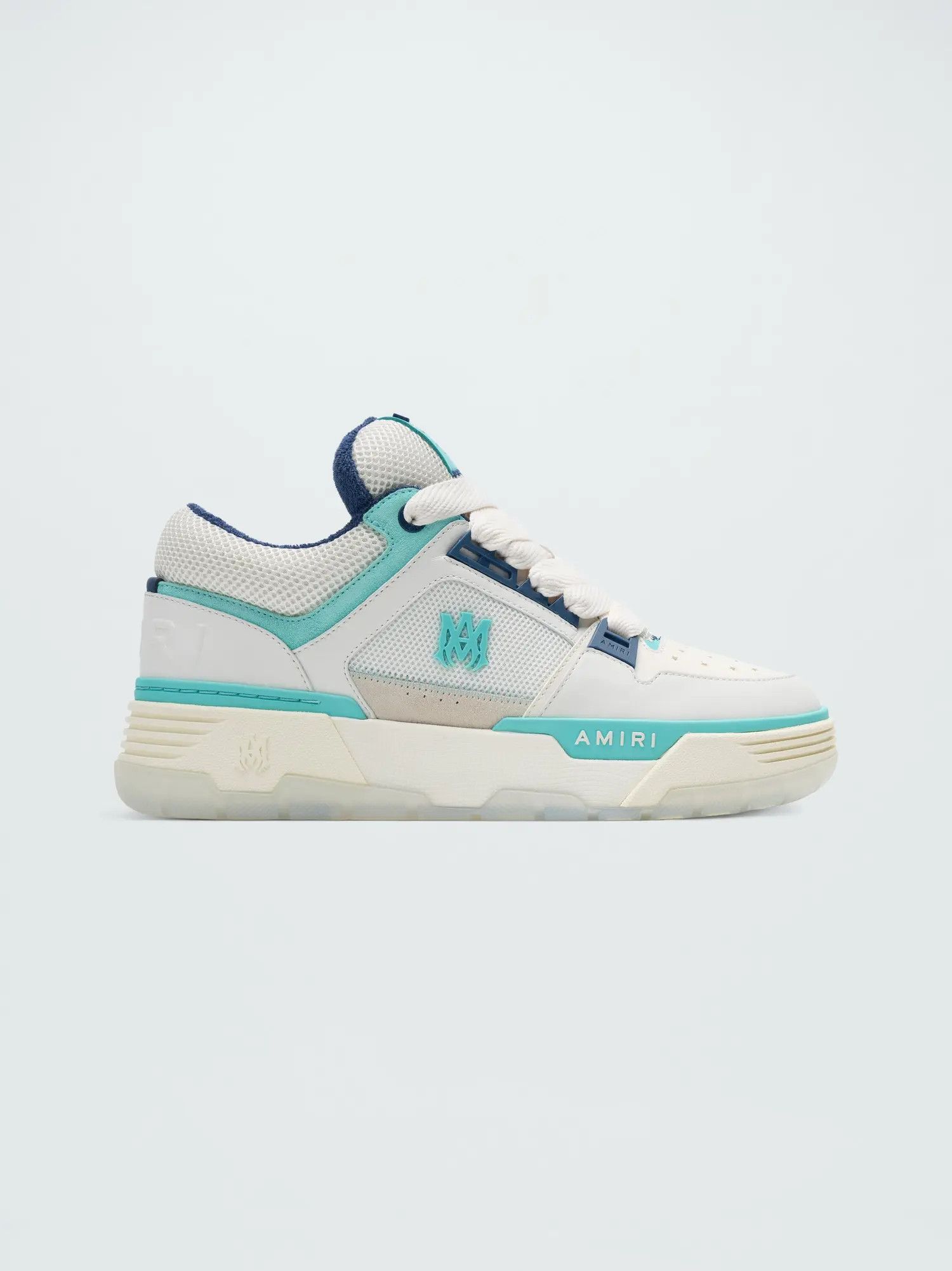 Amiri oc11z0225 MA-1 Low-Top Sneakers in Blue/White Size US 7 / EU 40 - 1 Thumbnail