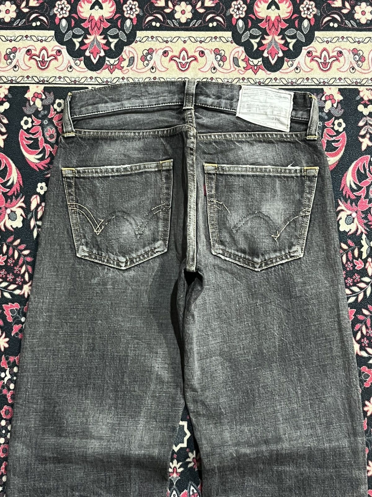 Edwin Vintage Japan Edwin 503 Sulpher Faded Washed Straight Jeans Size US 28 / EU 44 - 7 Thumbnail