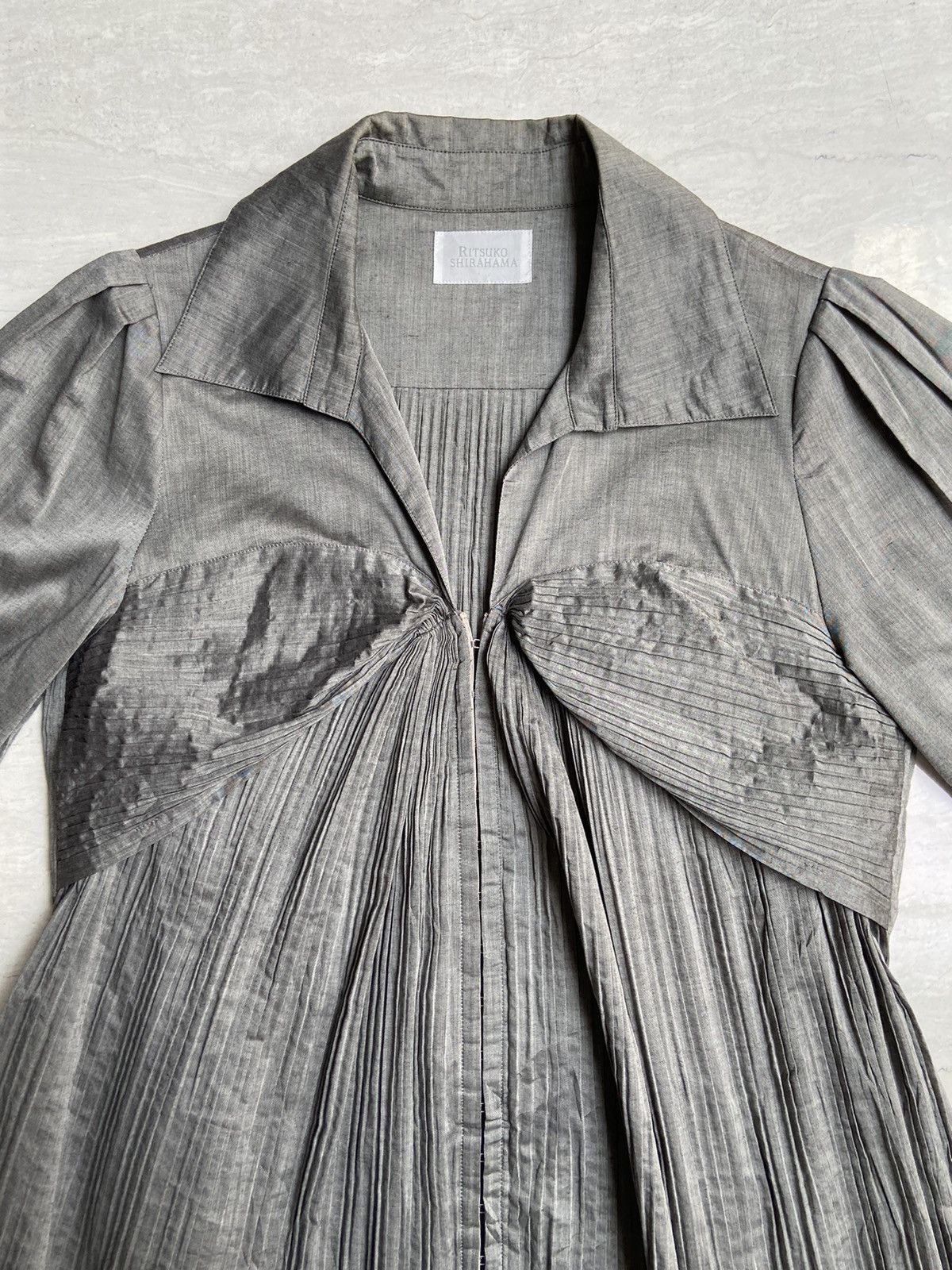 Issey Miyake RITSUKO SHIRAHAMA Grey T-shirt Size XS / US 0-2 / IT 36-38 - 3 Thumbnail