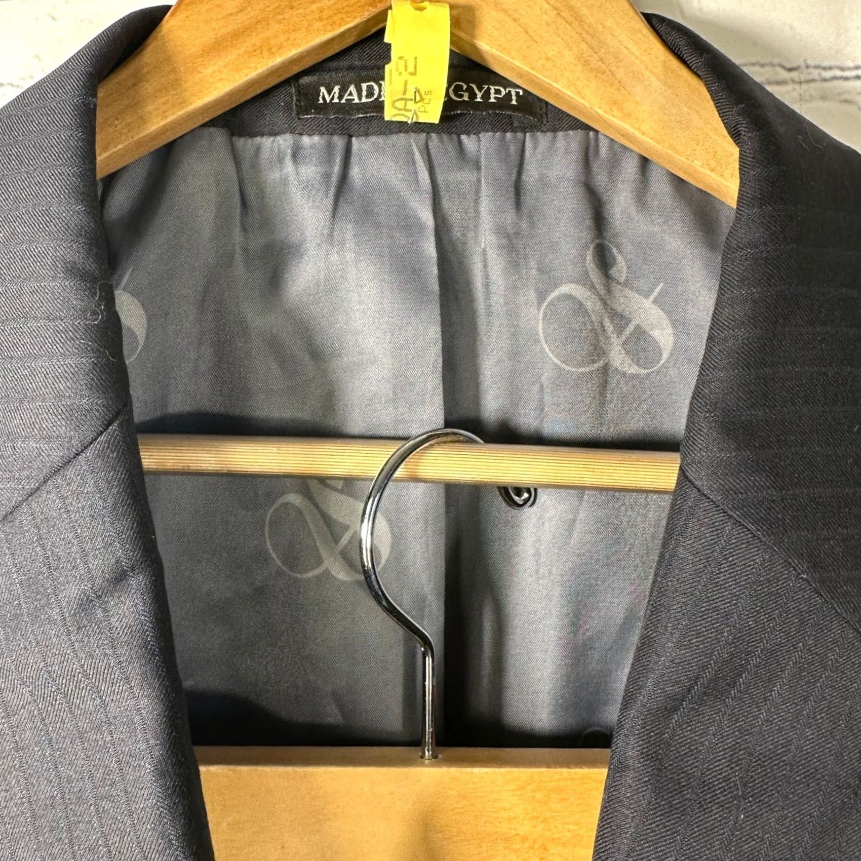 Scotch & Soda Scotch & Soda Amsterdam Mens 48R Wool Suit Modern Fit Pinstripe Black 2pc Size 48R - 3 Thumbnail