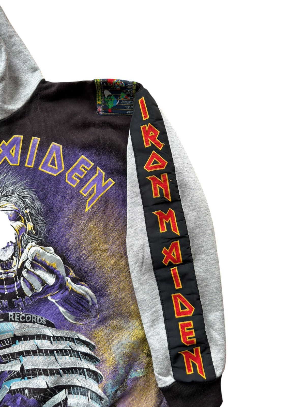 Band Tees *RARE* TURBOGADGET VINTAGE 1990s IRON MAIDEN METAL HOODIE Size US M / EU 48-50 / 2 - 4 Thumbnail