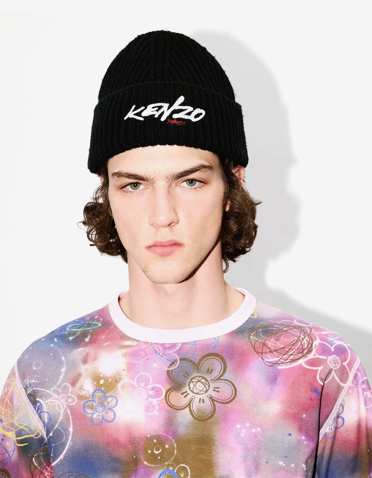 Kenzo Kenzo x Futura 2000 Black Beanie Hat Size ONE SIZE - 2 Thumbnail