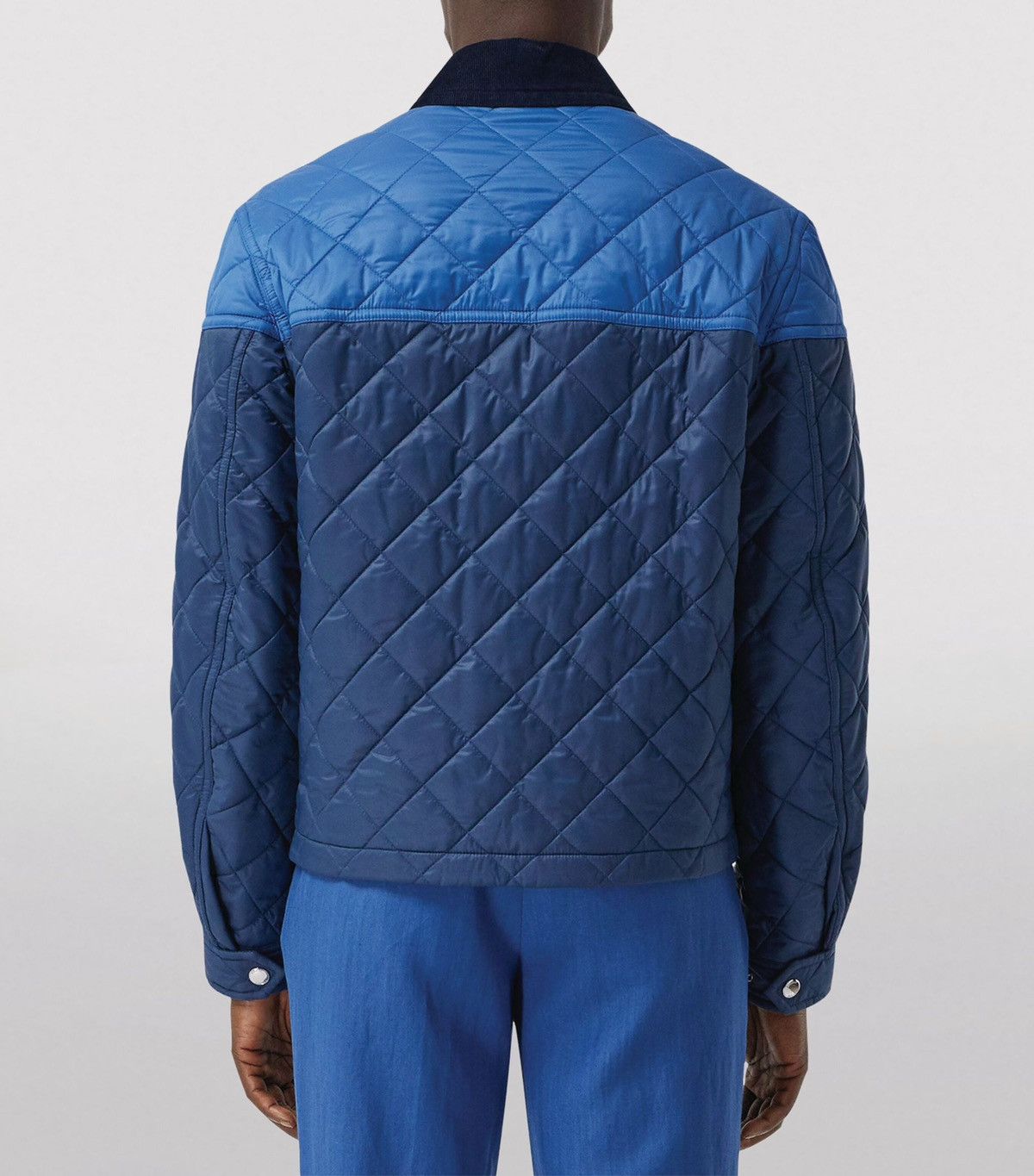 Burberry Burberry Quilted Jacket Two Tones Block Recycled Nylon Blue Size US M / EU 48-50 / 2 - 4 Thumbnail