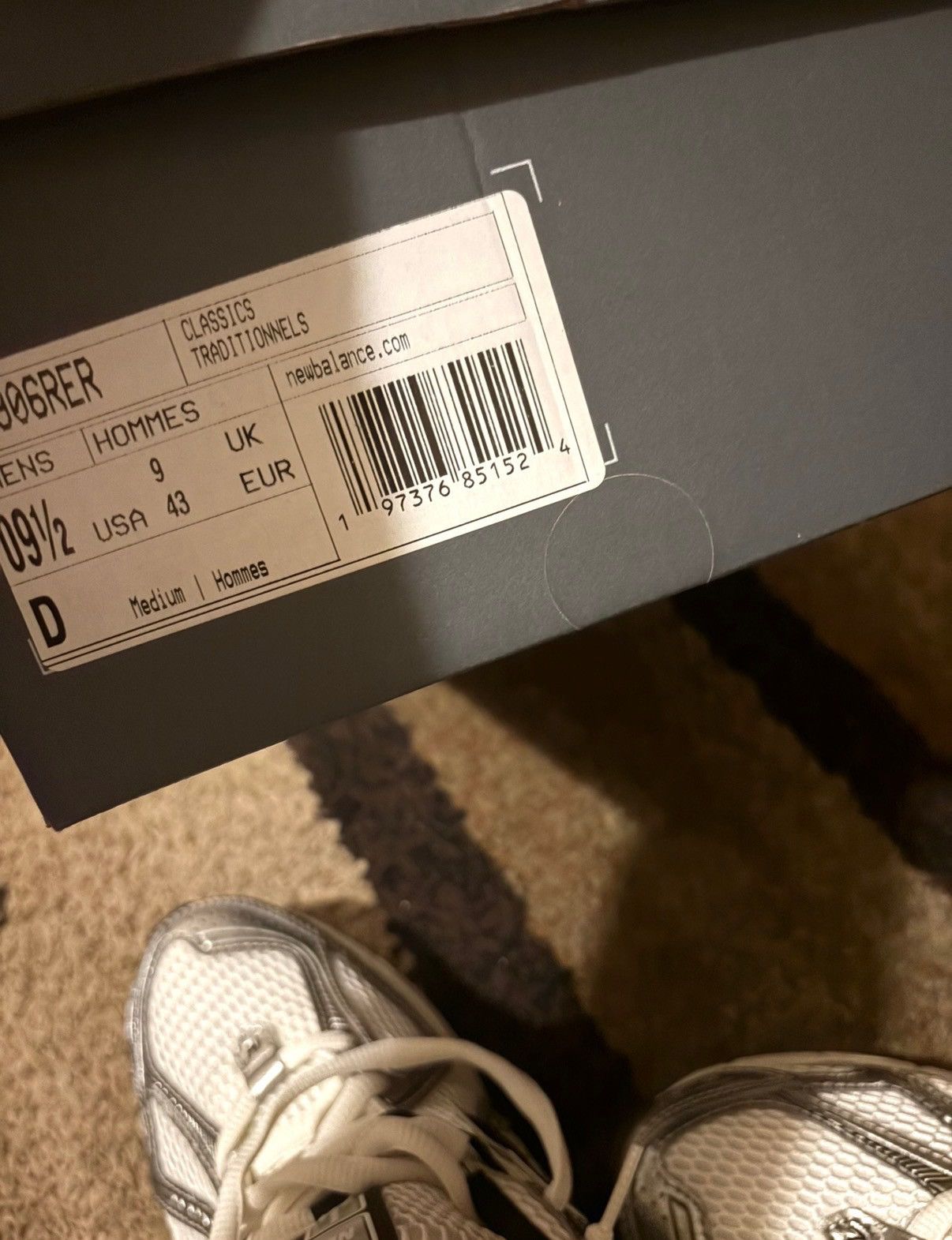 New Balance New balance white sliver 1906 Size US 9.5 / EU 42-43 - 3 Thumbnail