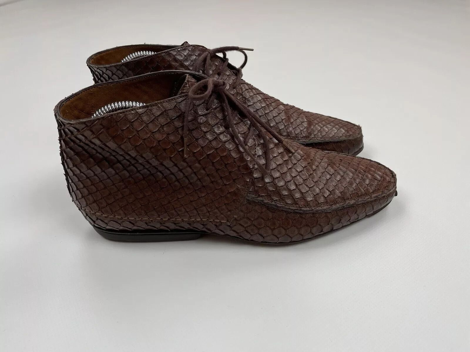 Other CESARE PACIOTTI SNAKE SKIN LEATHER ANKLE BOOTS WOMENS size 7 Size US 9.5 / IT 39.5 - 4 Thumbnail
