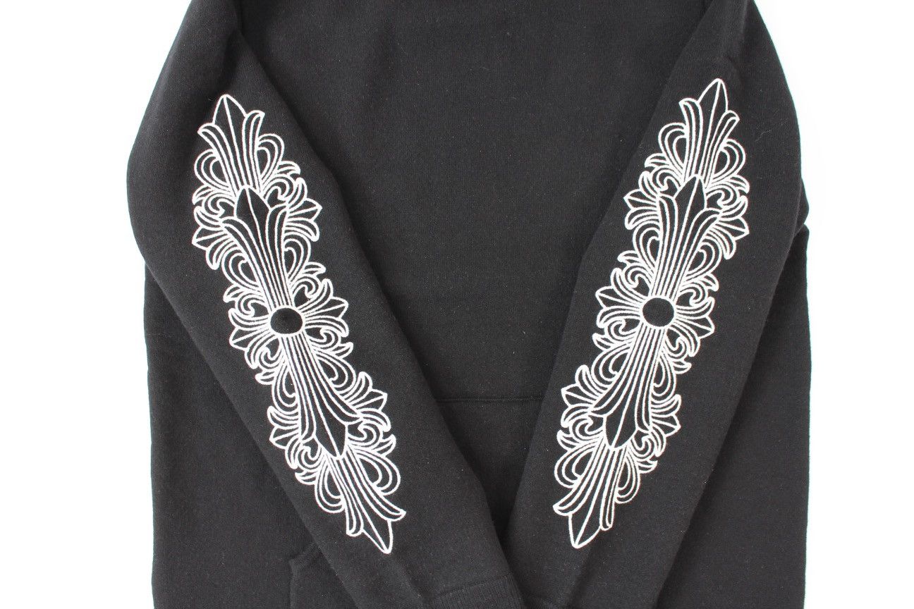 Chrome Hearts Chrome Hearts Cashmere Embroidered Floral Sleeve Hoodie Size US L / EU 52-54 / 3 - 4 Thumbnail