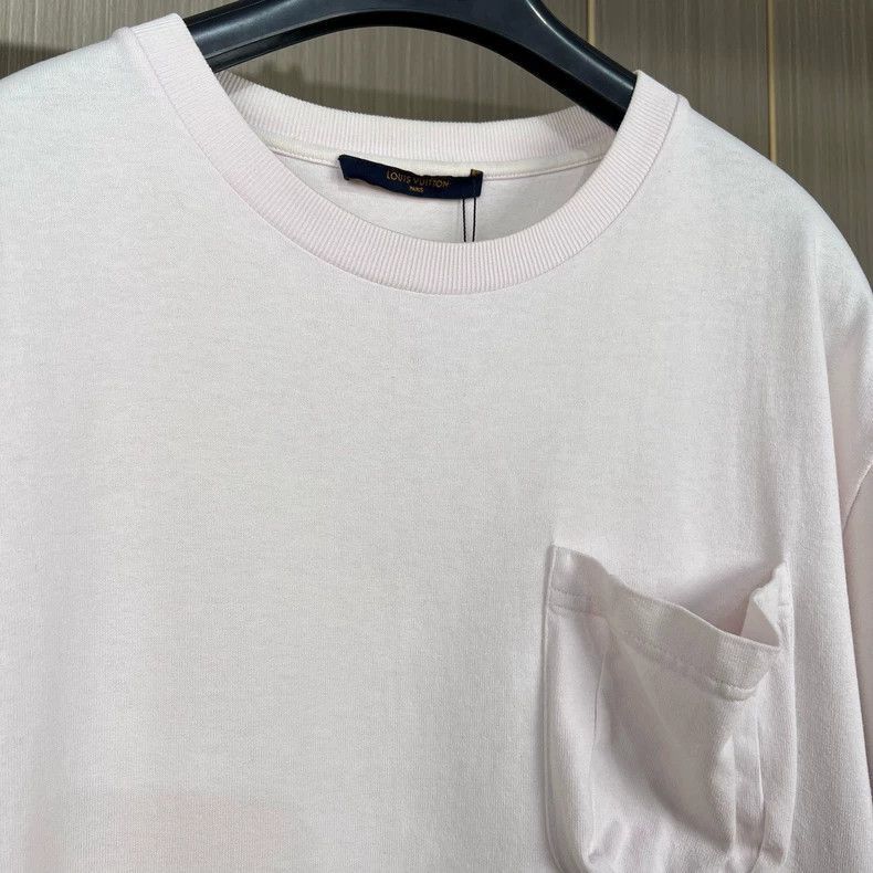 Louis Vuitton Pink Short Sleeve TShirt-2506