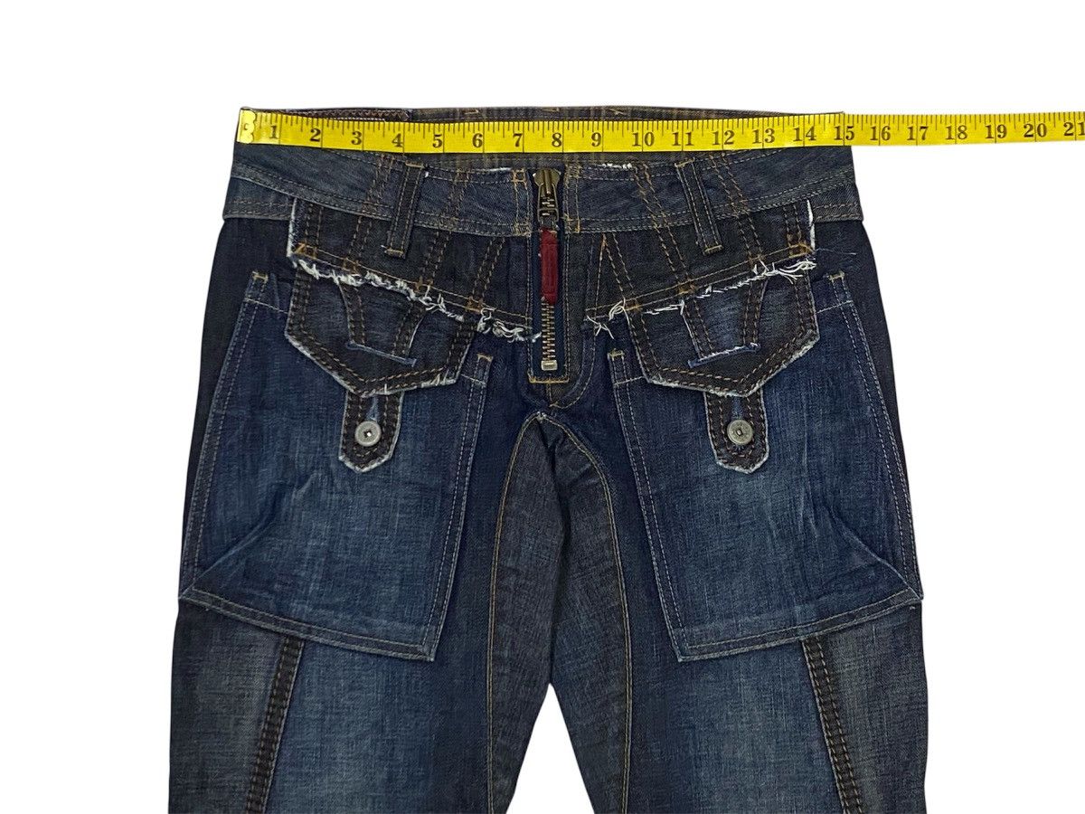 Marithe + Francois Girbaud Marithe Francois Girbaud Spiral Cut Denim Pants Size 28" / US 6 / IT 42 - 19 Thumbnail