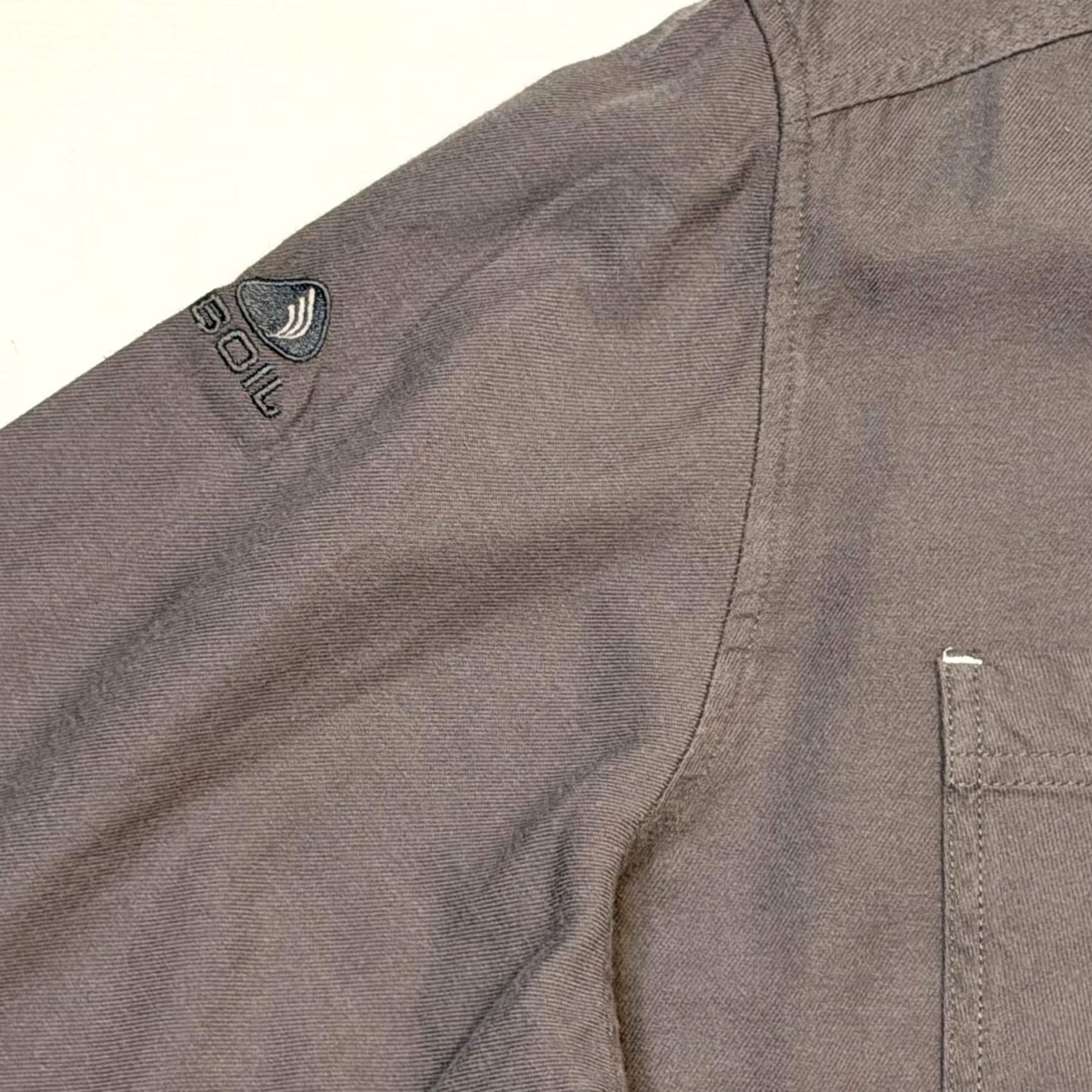 Vintage Stio Shirt Mens XL Gray Organic Cotton Button Front Long Sleeve Outdoors Casual Size US XL / EU 56 / 4 - 2 Thumbnail