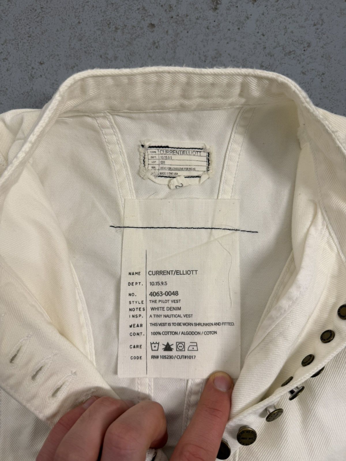 Current/Elliot Current Elliott Multi-Buttons Vest Size XS / US 0-2 / IT 36-38 - 10 Thumbnail
