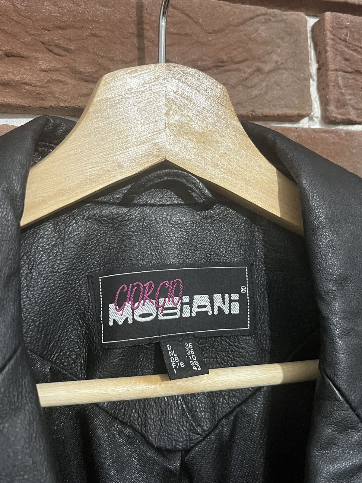 Leather Vintage Genuine Real Leather Jacket High Quality Rock Punk Size S / US 4 / IT 40 - 3 Thumbnail