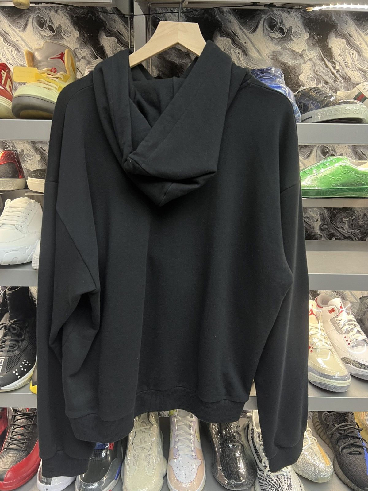 Celine Celine Logo Black Hoodie Size US XL / EU 56 / 4 - 2 Thumbnail