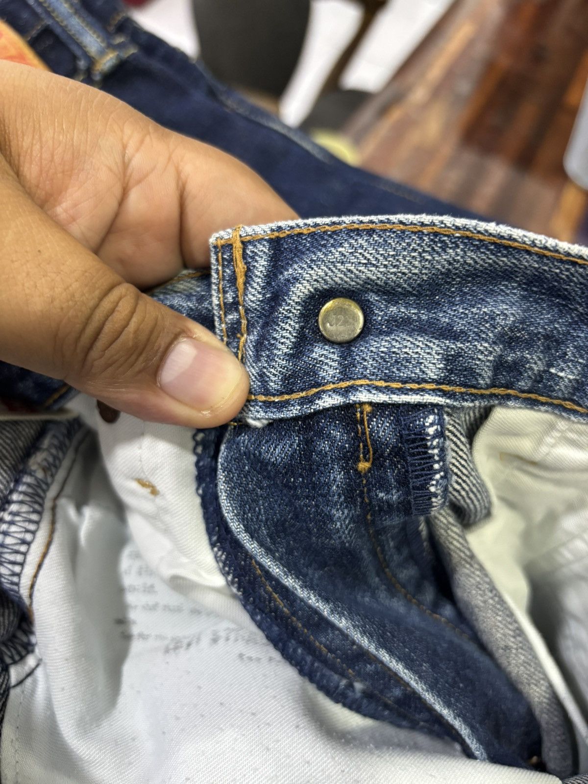Levi's Vintage Levis 502 Big E Selvedge Jeans Size US 30 / EU 46 - 10 Thumbnail