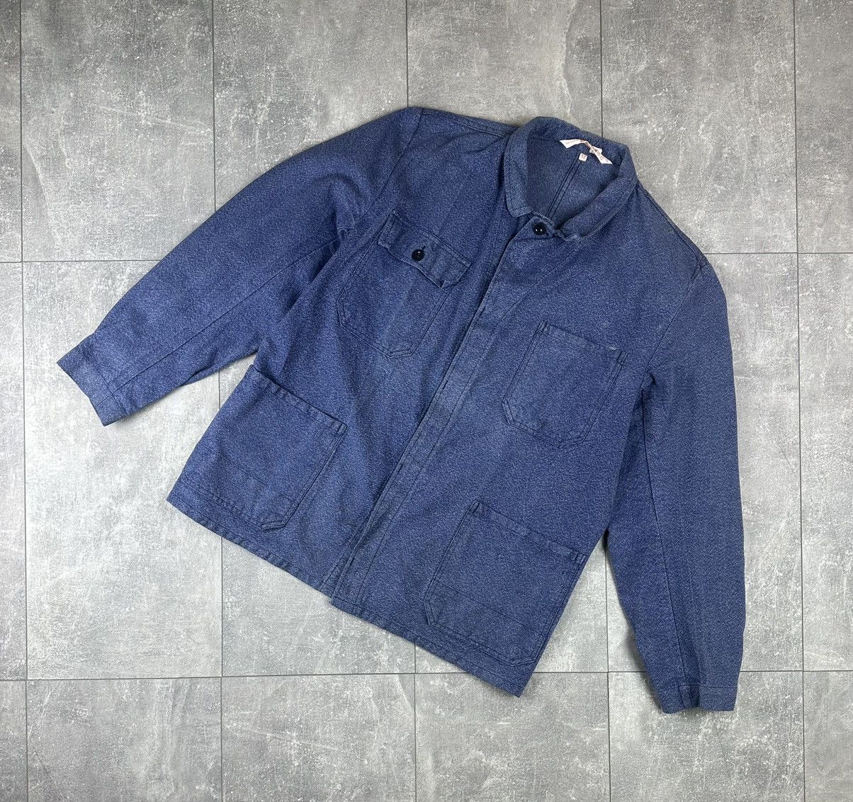 Le Laboureur Vintage Retro 70S Fischer Pecheur WorkWear Chore Jacket Size US L / EU 52-54 / 3 - 1 Thumbnail