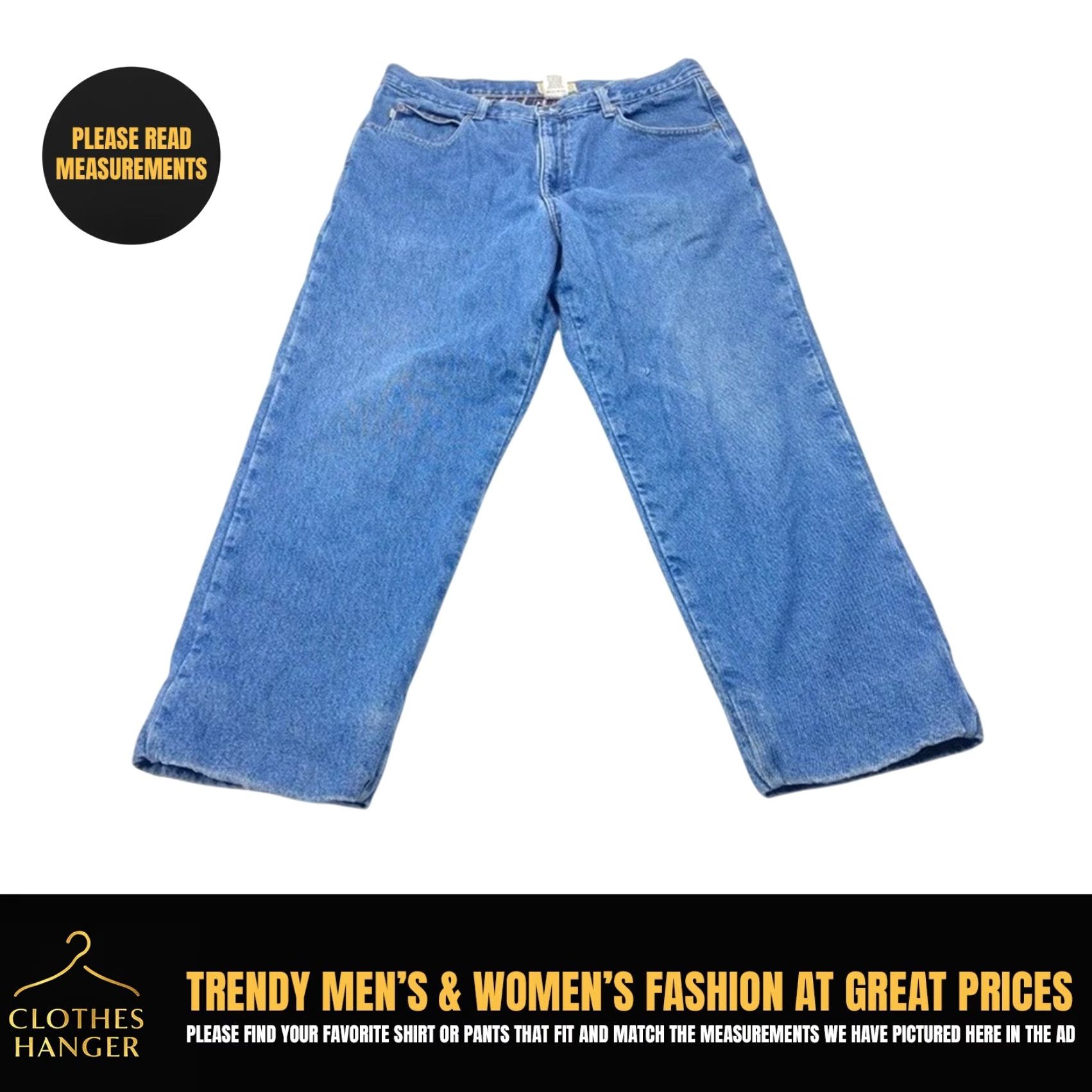 Vintage L.L. Bean Jeans Mens 38x26 Denim Blue Classic Fit 5-Pocket Lined 8557 Size US 38 / EU 54 - 2 Thumbnail