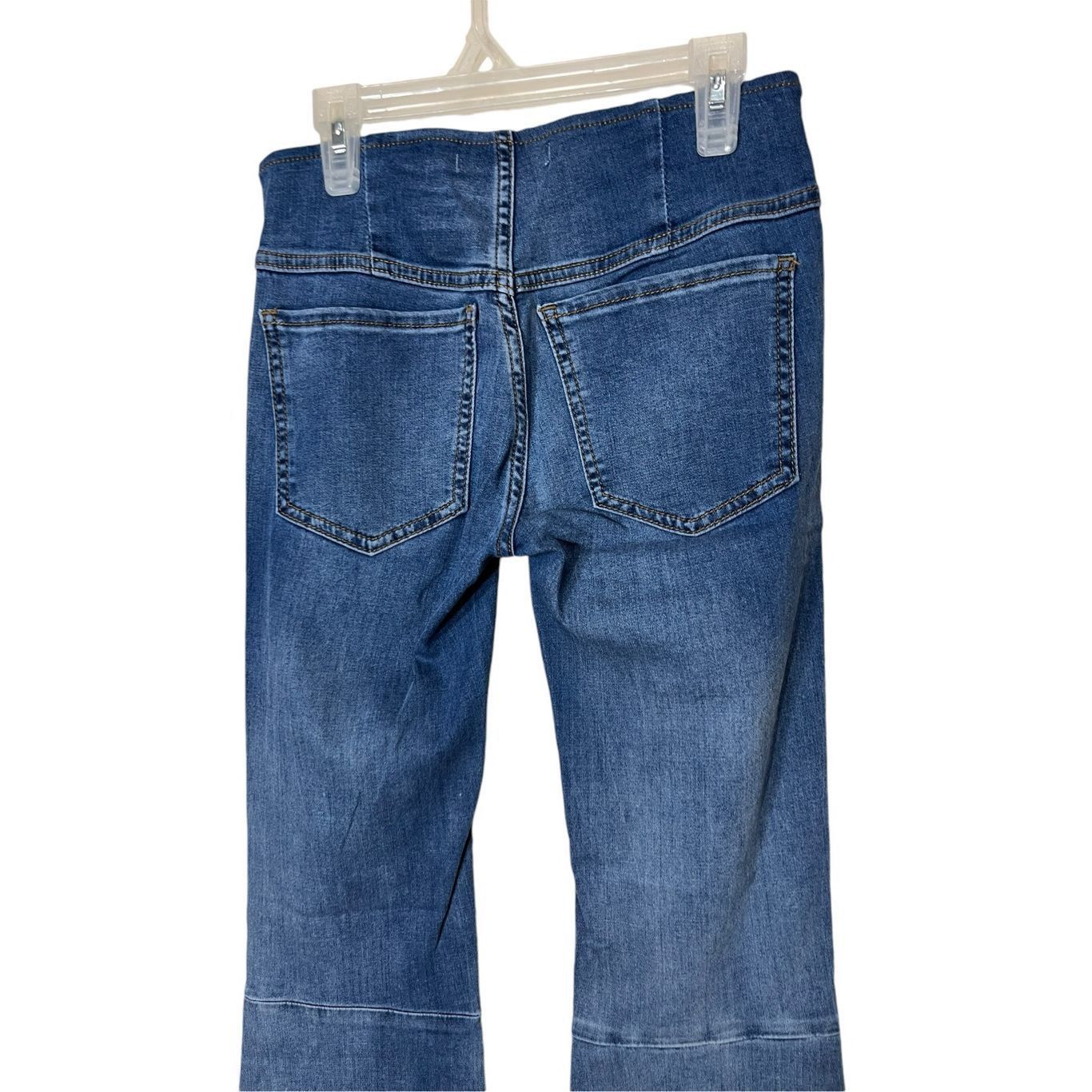Free People Free People Penny Pull On Flare Jeans 24 Medium Blue Size 24" / US 00 / IT 34 - 5 Thumbnail