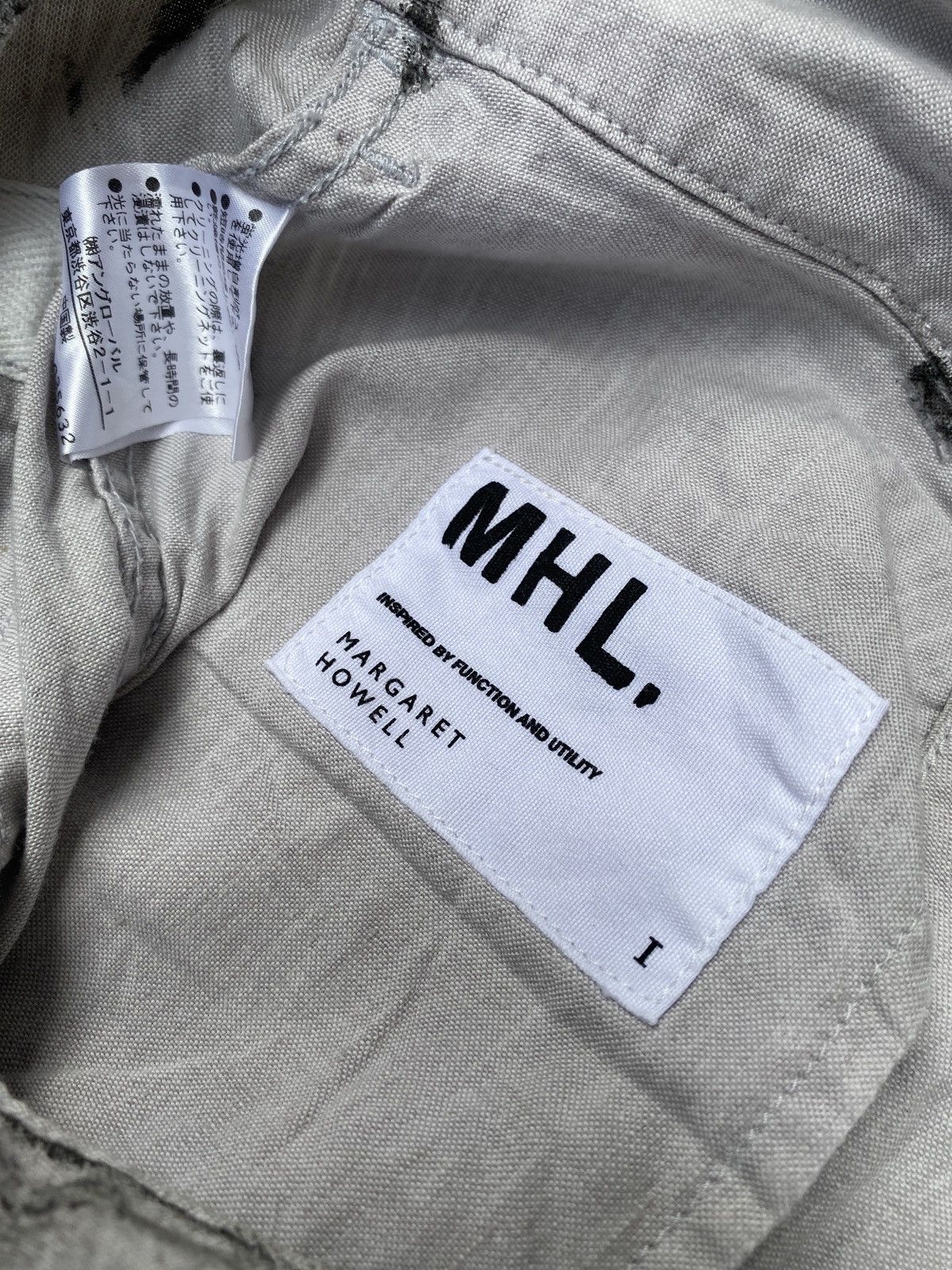 If Six Was Nine × Le Grande Bleu (L.G.B.) × Margaret Howell MHL Trompe l’oeil Painted Linen Trousers Gallery Dept Style Size US 29 - 8 Thumbnail