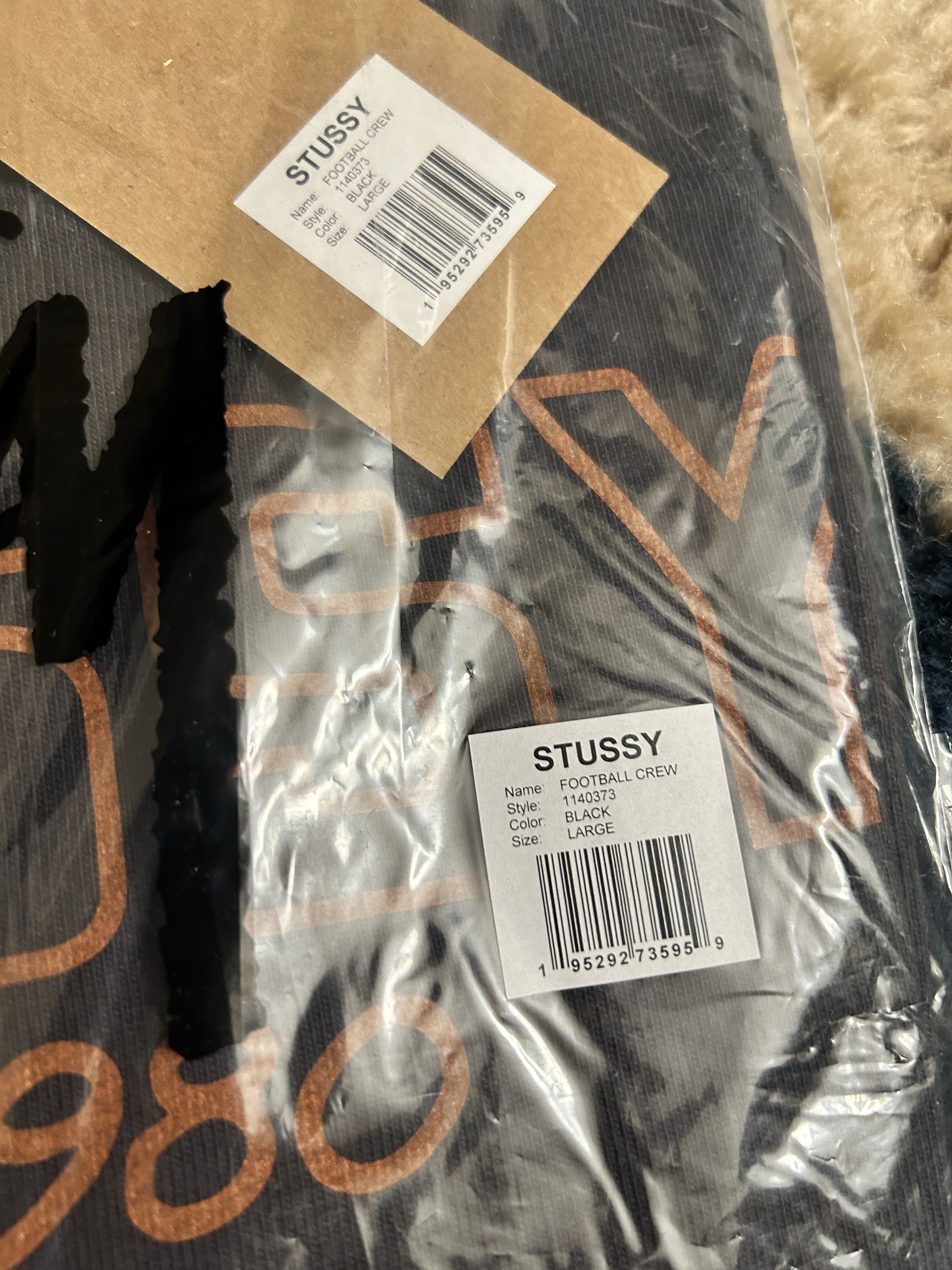 Stussy Stüssy Football Crew Black Size US L / EU 52-54 / 3 - 10 Thumbnail