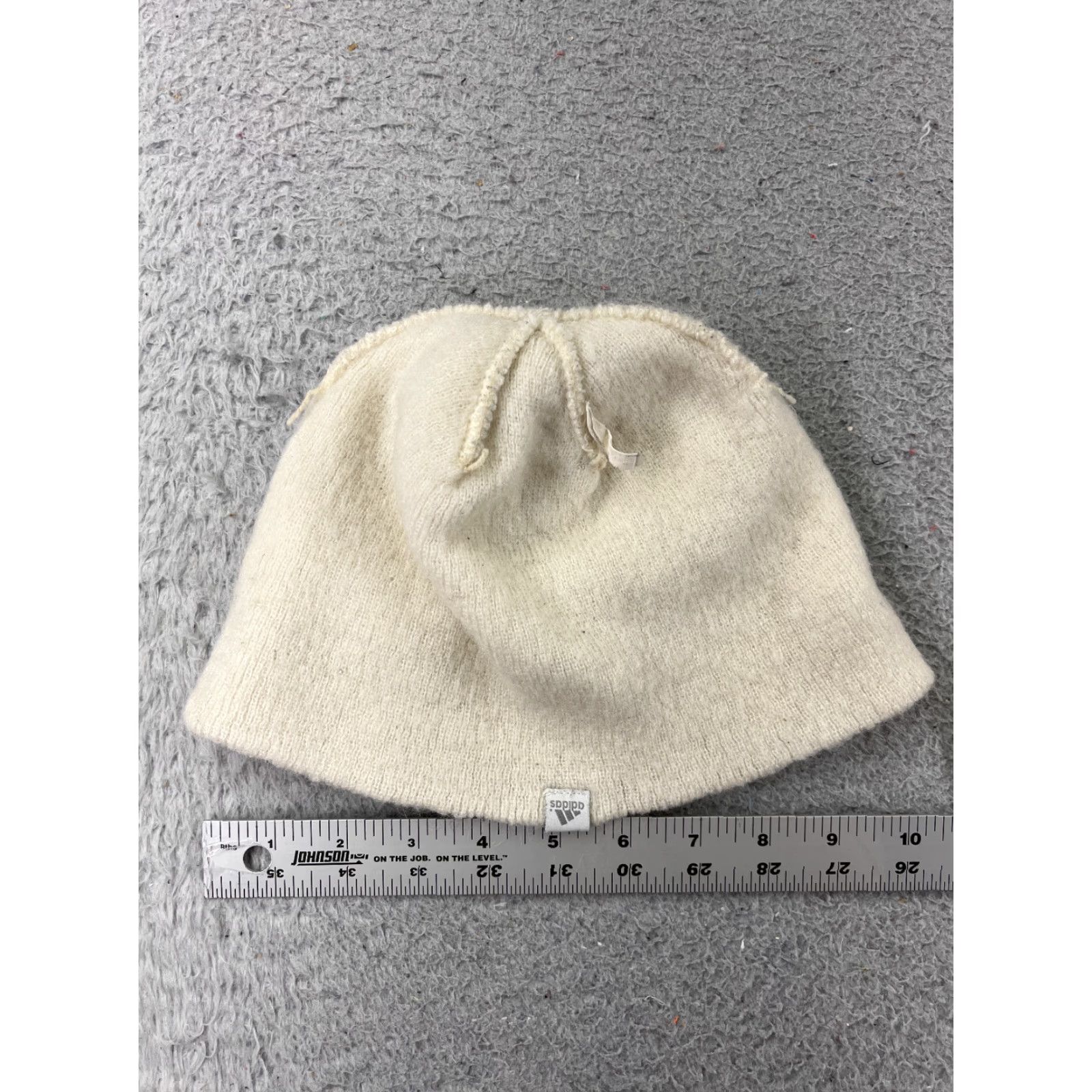 Adidas Adidas Beanie Hat Adult One Size White Knit Polyester Tied Knot Outdoor Ski Beanie Mens Womens Unisex Size ONE SIZE - 5 Thumbnail
