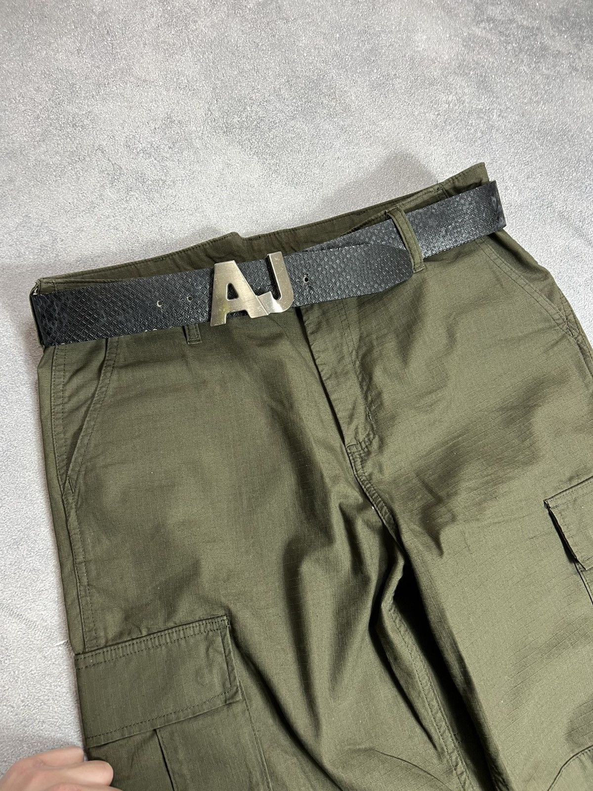 Armani Vintage Armani Jeans Big Logo Metal Logo Archive Y2K Belt Size ONE SIZE - 1 Thumbnail