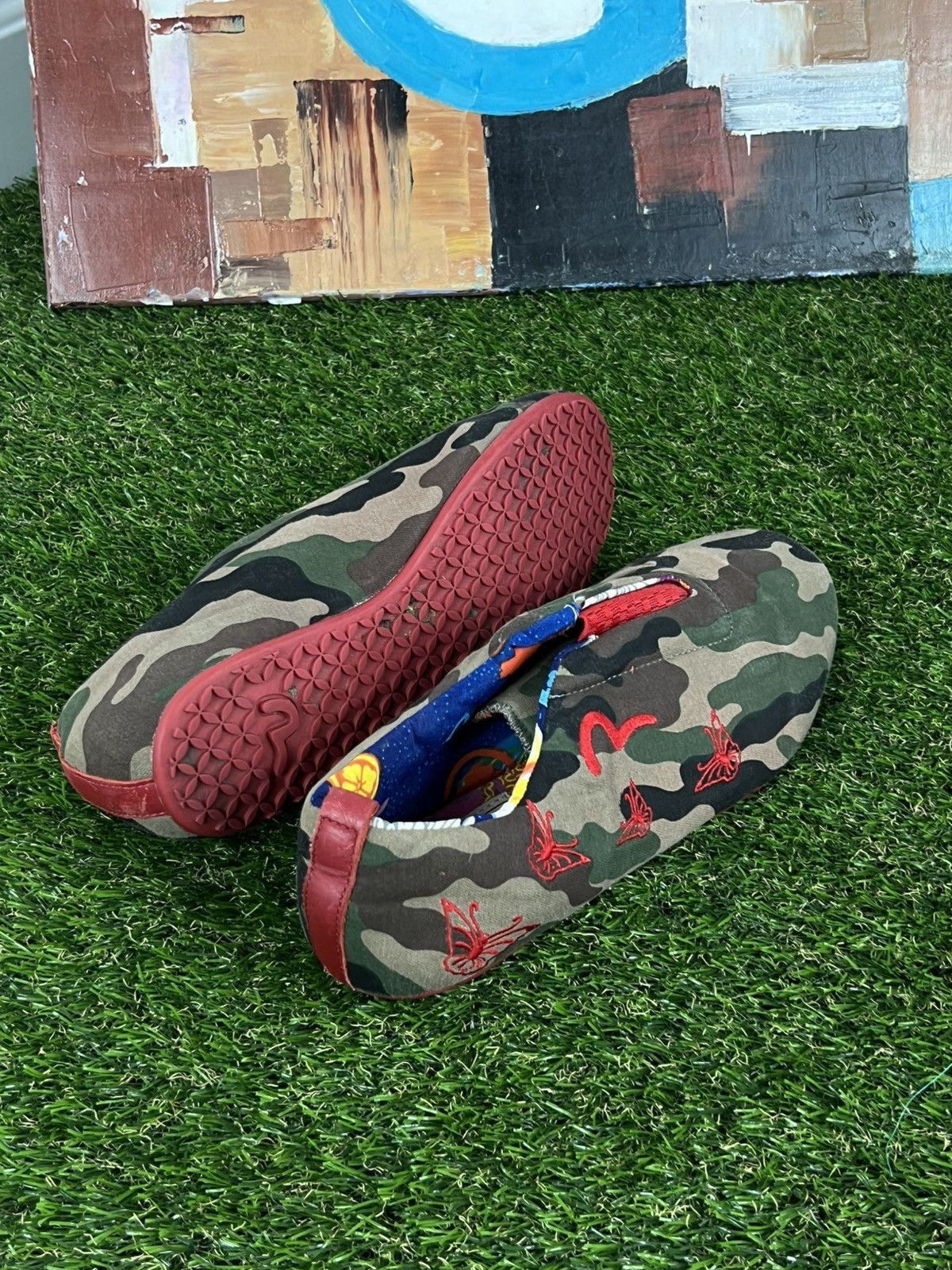 Evisu Vintage Evisu Camo Embroidered Sneakers Size US 8 / IT 38 - 7 Thumbnail