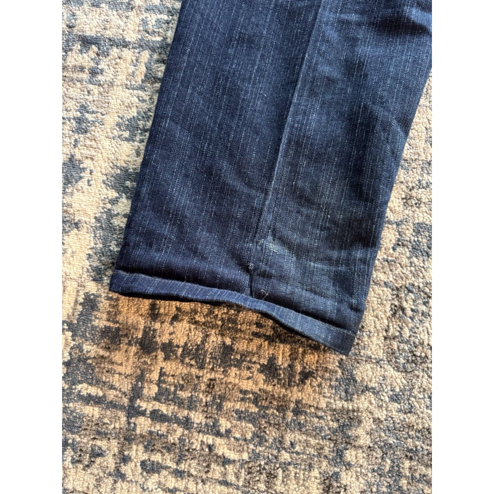 Vintage VINTAGE Raw Blue Embroidered Circus Indigo Blue Baggy Jeans 36 x 32 Streetwear 90s Grunge Hip Hop Size US 36 / EU 52 - 7 Thumbnail