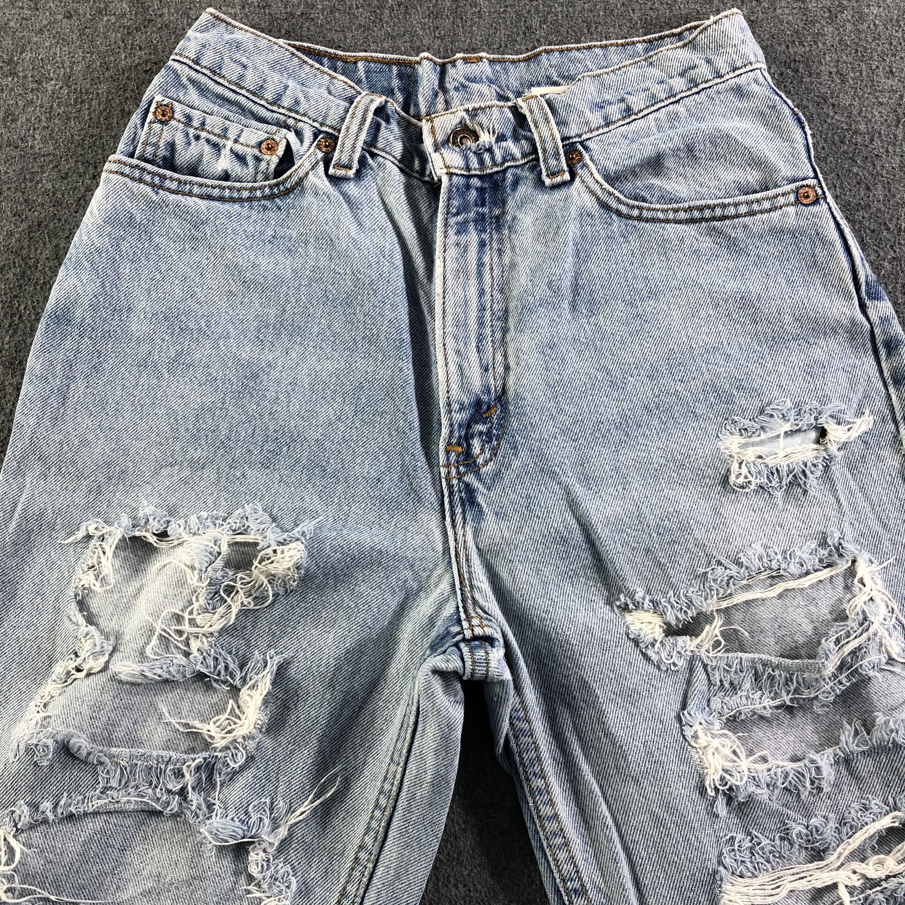 Levi's 90s Vintage Light Wash Levis 512 Jeans-J3503 Size 28" / US 6 / IT 42 - 3 Thumbnail