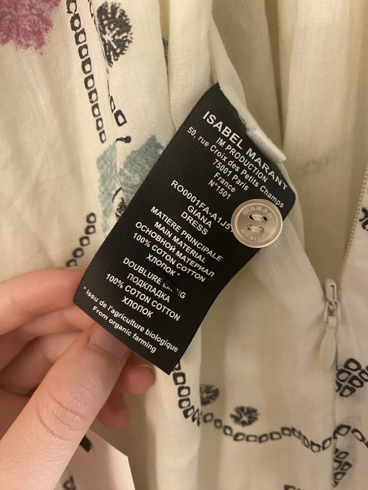 Isabel Marant Etoile Ivory Floral Spaghetti Strap Maxi Dress Size M / US 6-8 / IT 42-44 - 4 Thumbnail