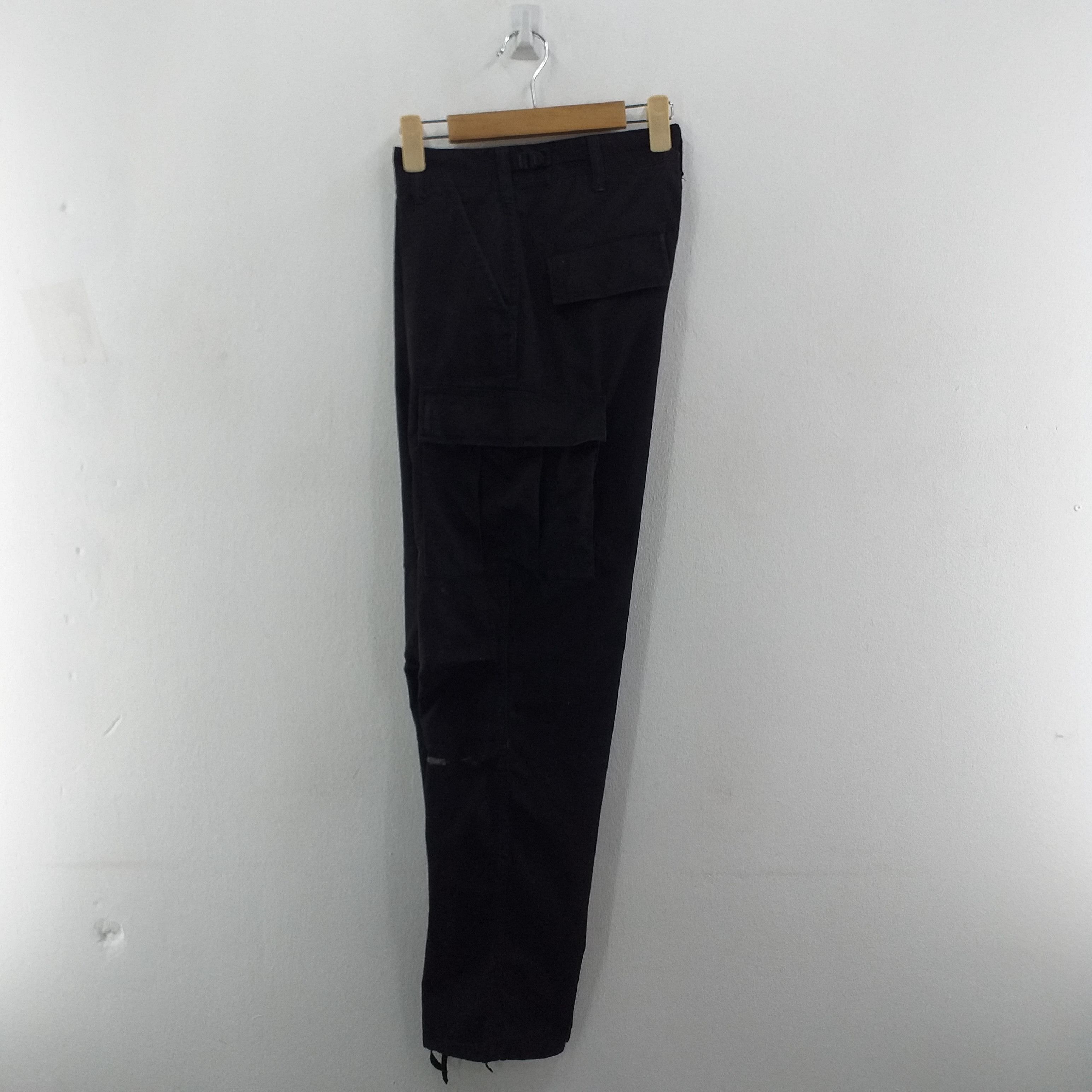 Japanese Brand Black Cargo Multi Pocket Pants -CP052 Size US 31 - 12 Thumbnail