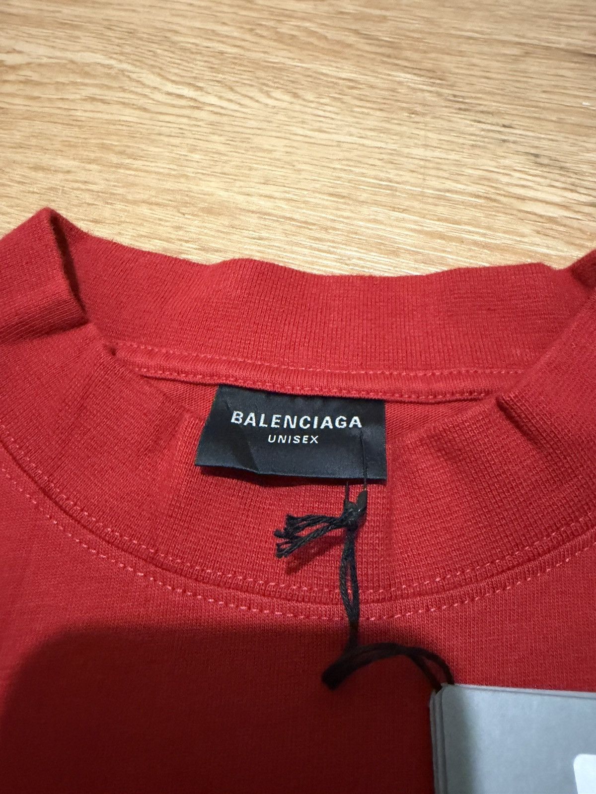Balenciaga Balenciaga Keep Calm T shirt Red Size US XL / EU 56 / 4 - 3 Thumbnail