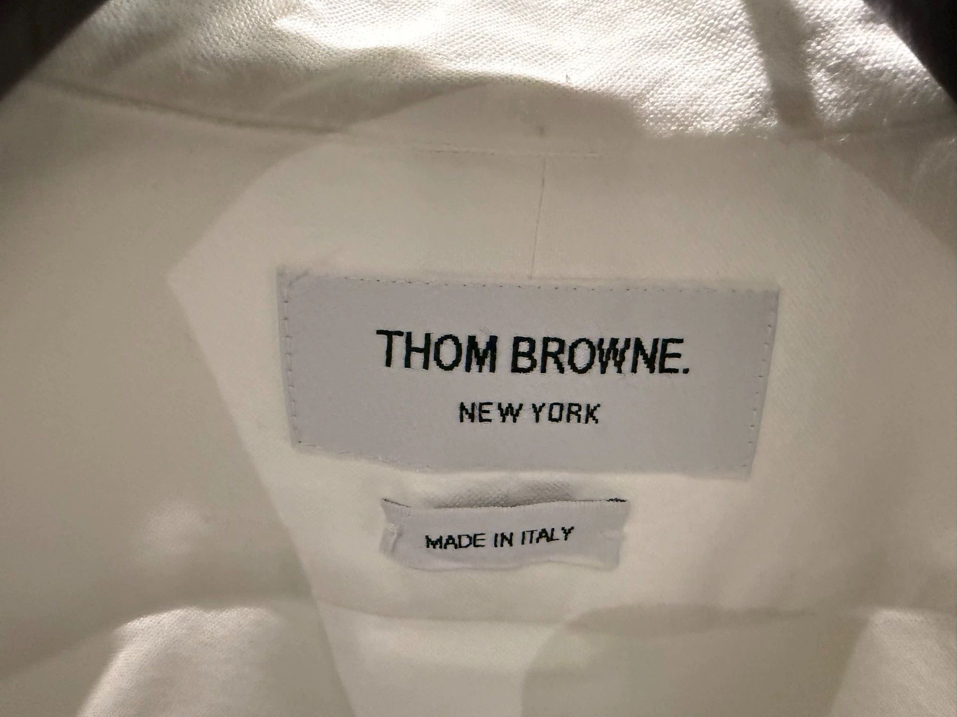 Thom Browne TB Women's Classic Tricolor Placket White Shirt Size40 Size S / US 4 / IT 40 - 3 Thumbnail