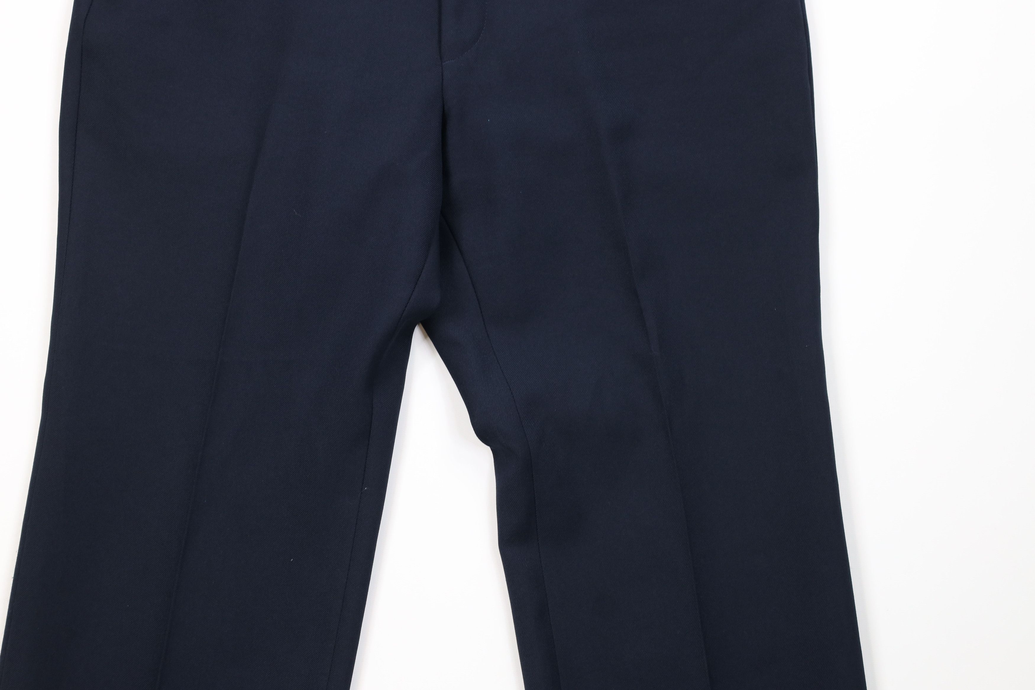 Levi's Vintage 70s Levis Knit Flared Wide Leg Chino Pants Blue USA Size US 36 / EU 52 - 3 Thumbnail