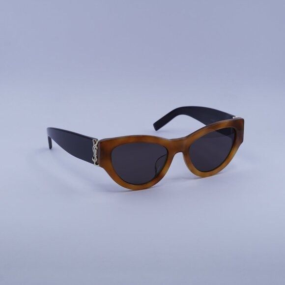 Saint Laurent Paris Saint Laurent SL M94/F 004 Sunglasses Havana/Black Cat Eye Size ONE SIZE - 4 Thumbnail