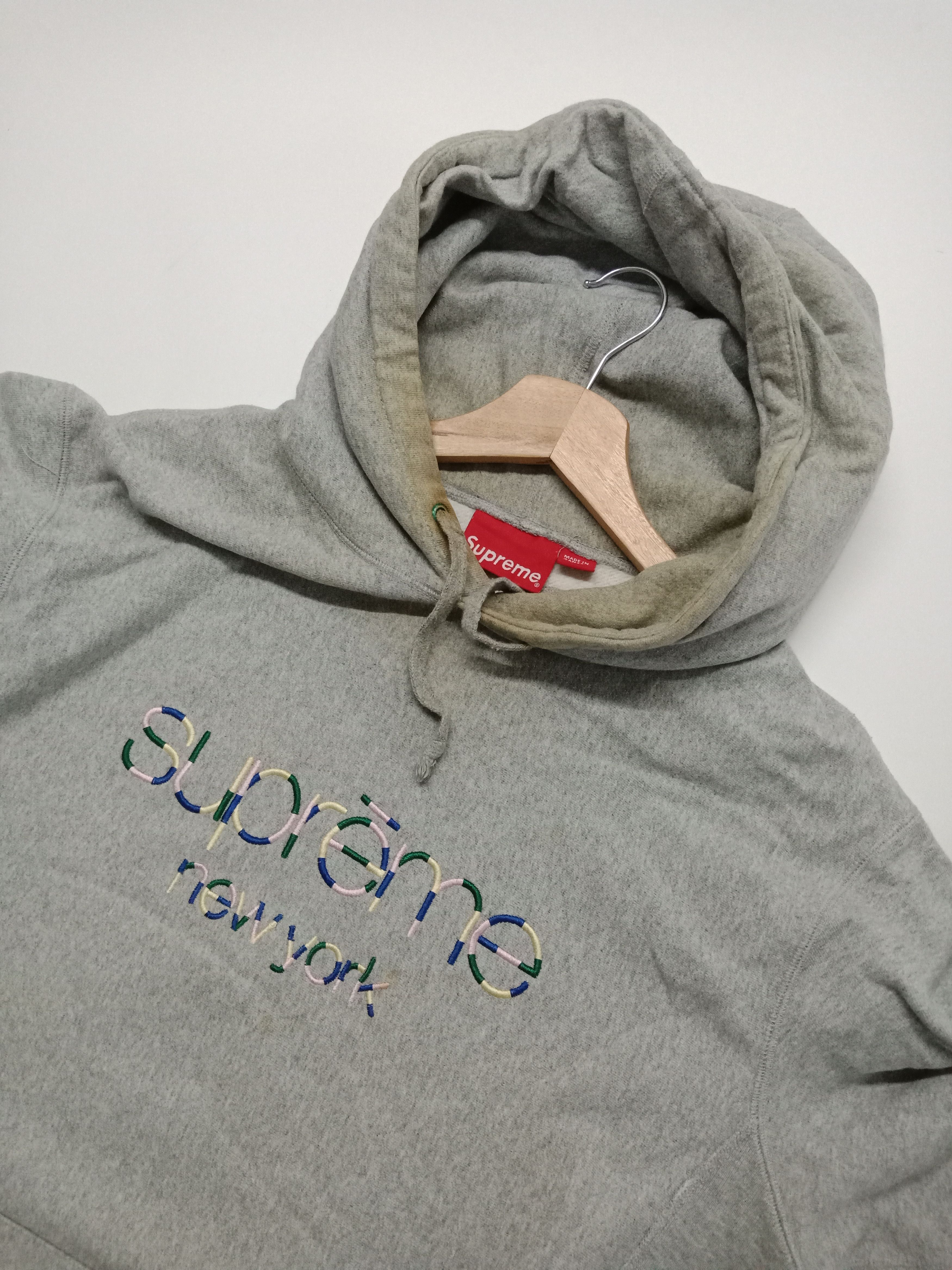 Supreme Supreme New York Multicolor Classic Logo Hoodie #D Size US L / EU 52-54 / 3 - 3 Thumbnail