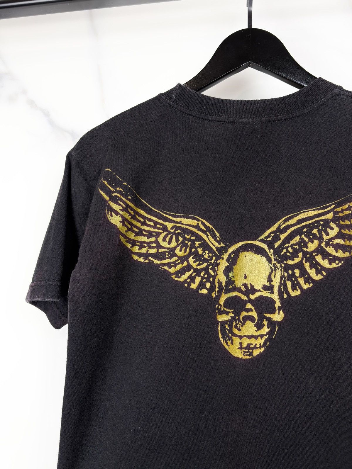 Chrome Hearts Chrome Hearts Vintage Foti Gold Skull Print Tshirt Black Size US S / EU 44-46 / 1 - 6 Thumbnail