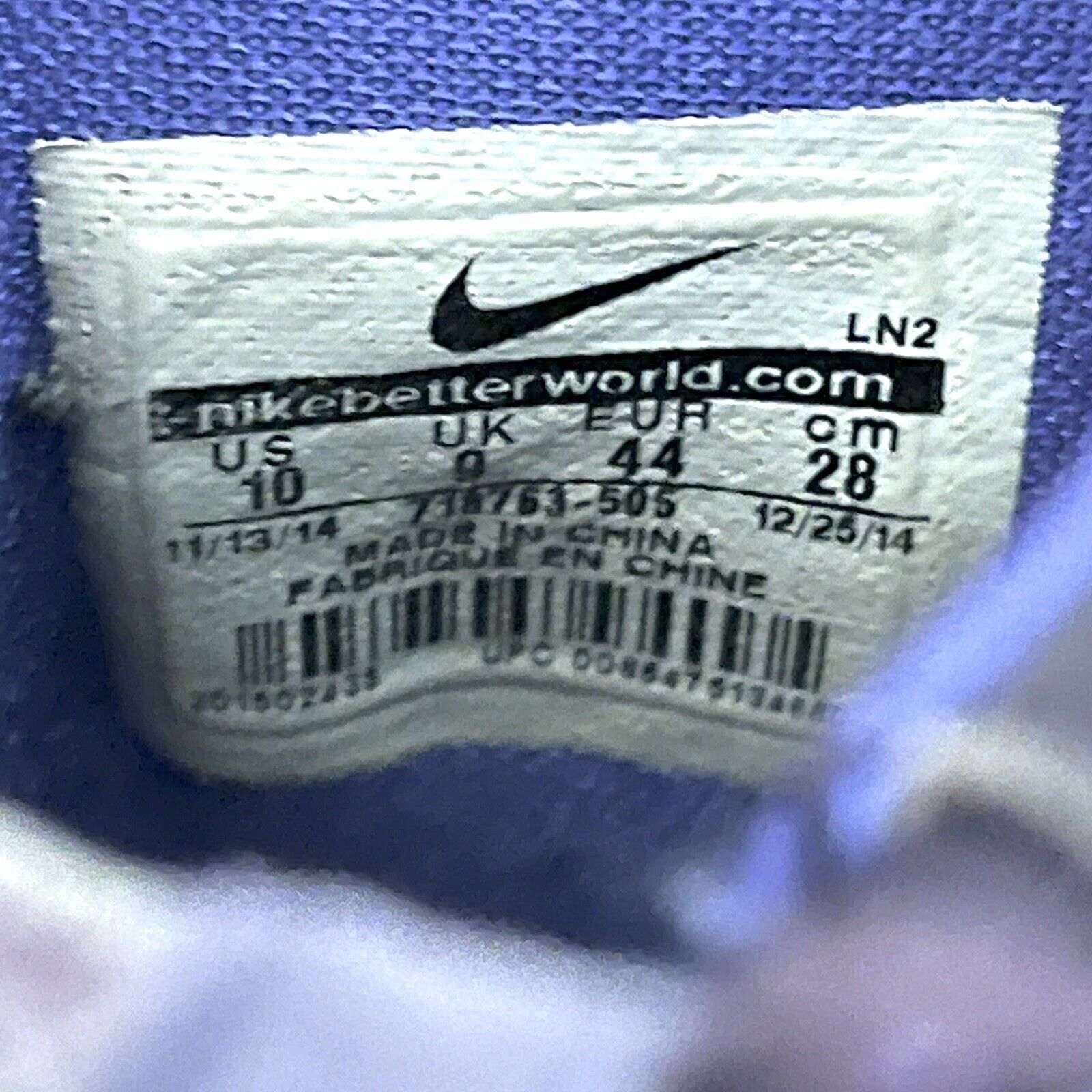 Nike 2014 Nike Kobe 10 X Elite High Team Pack Purple Ink Sz 10 Size US 10 / EU 43 - 8 Thumbnail