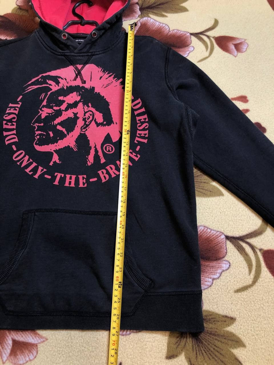 Diesel Vintage Diesel Graphic Design Logo Black and Red hoodie Size US S / EU 44-46 / 1 - 12 Thumbnail