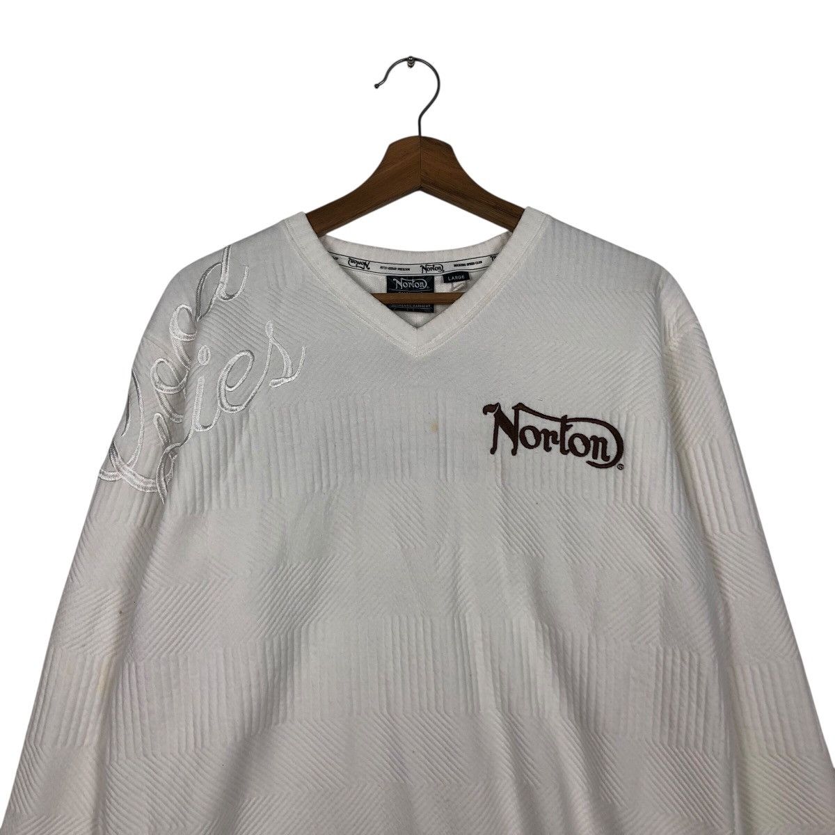 Japanese Brand Vintage Sweatshirt Norton Big Logo Design Biker Punk Design Size US L / EU 52-54 / 3 - 4 Thumbnail