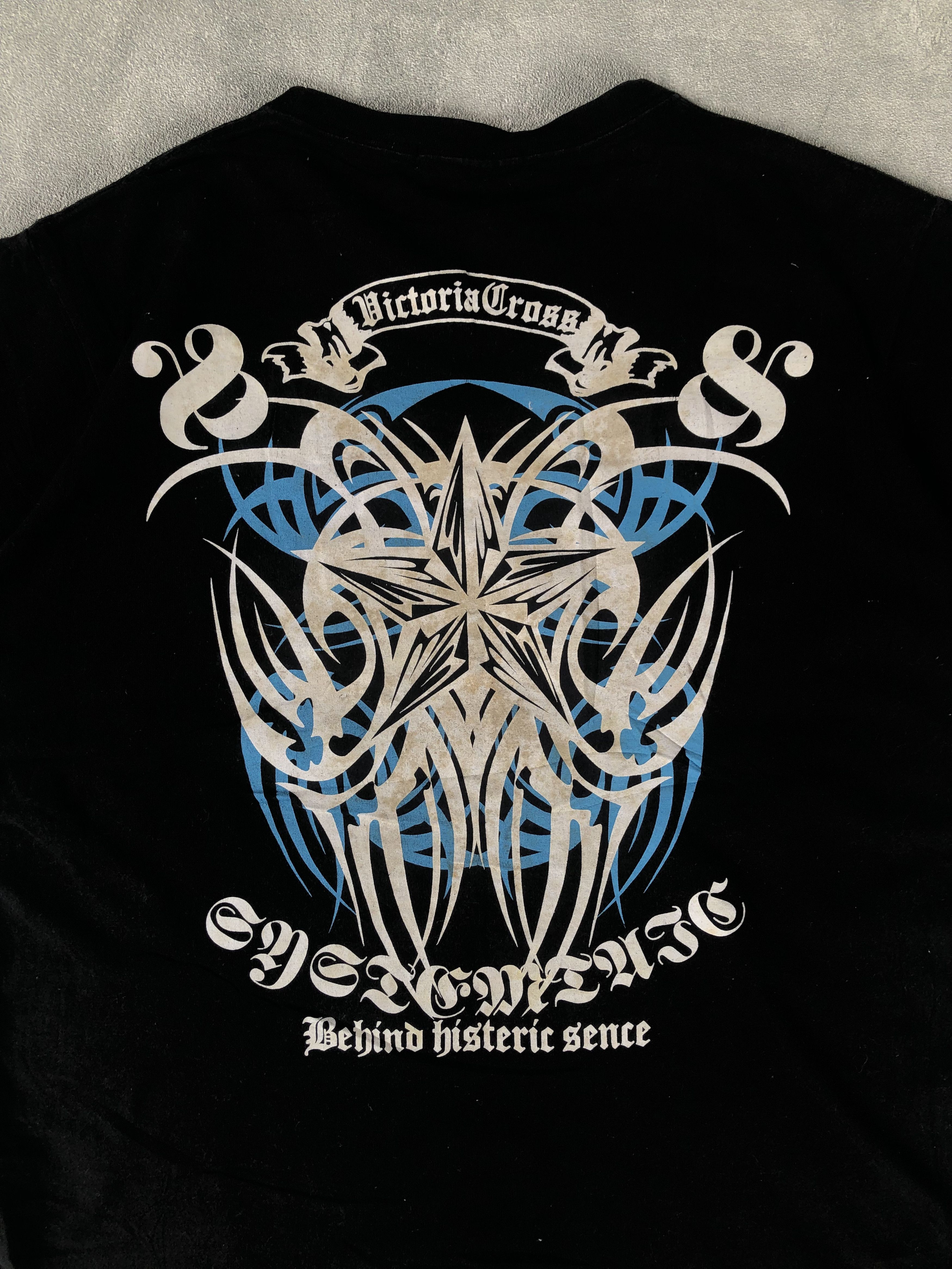 Japanese Brand × Le Grande Bleu (L.G.B.) Victoria Cross Tribal Poem Punk Style Tshirt Size US L / EU 52-54 / 3 - 7 Thumbnail