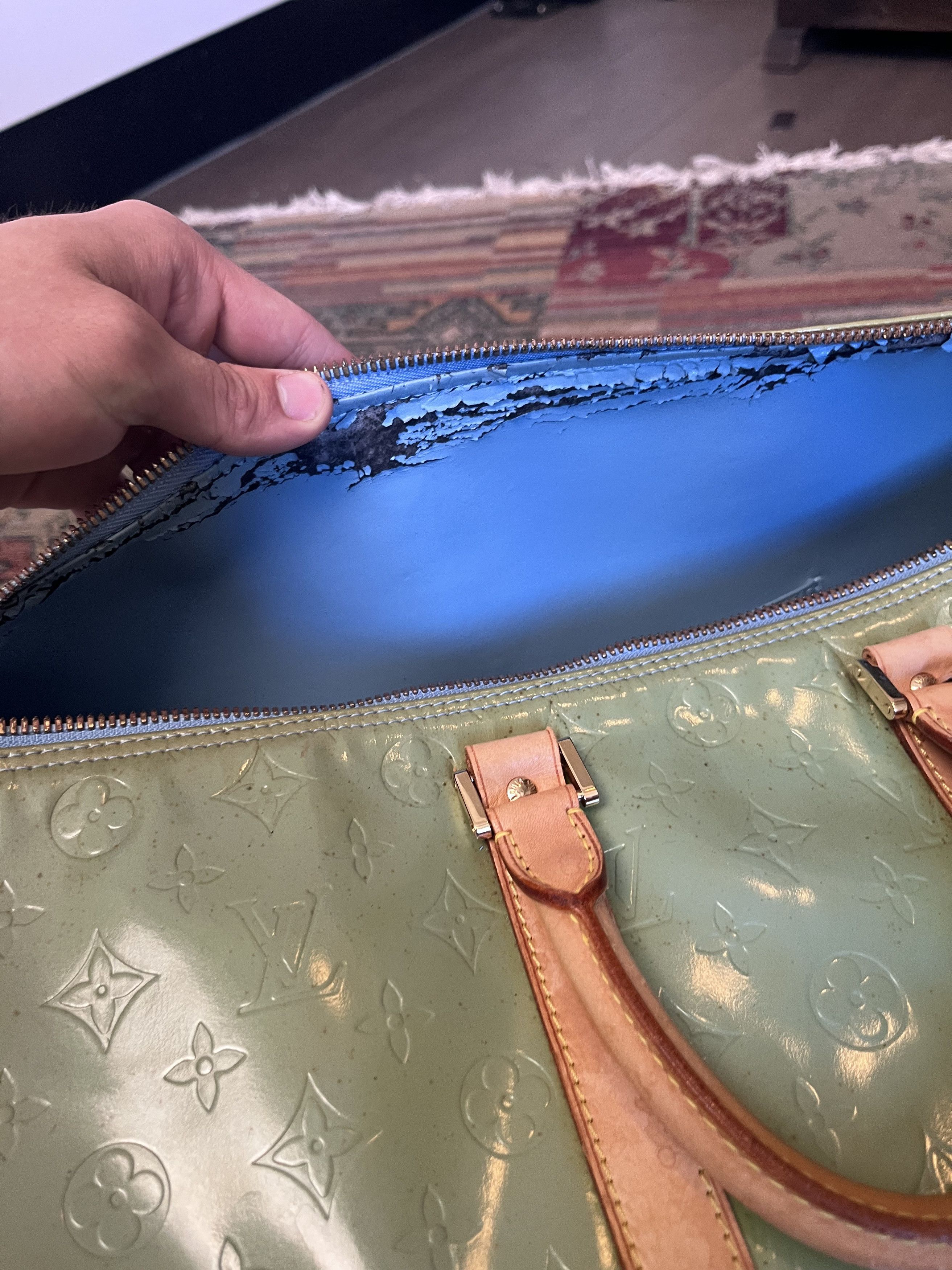 Louis Vuitton Louis Vuitton - Keepall 50 Monogram Vernis Leather Preloved Size ONE SIZE - 7 Thumbnail