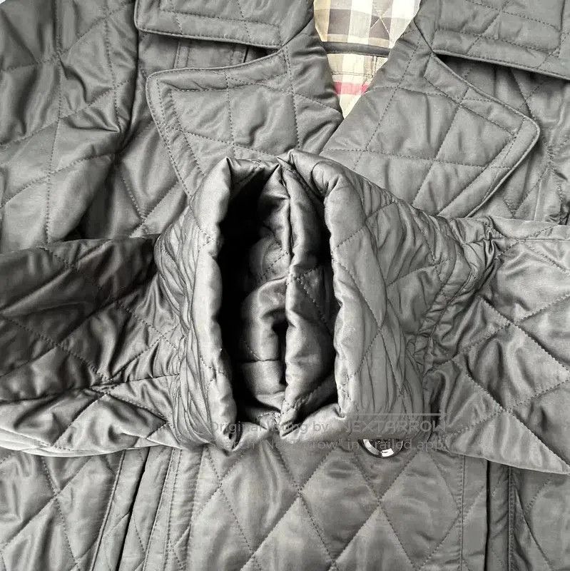 Burberry Burberry Black Quilted Mid-Length Cotton Jacket. Size XS / US 0-2 / IT 36-38 - 5 Thumbnail