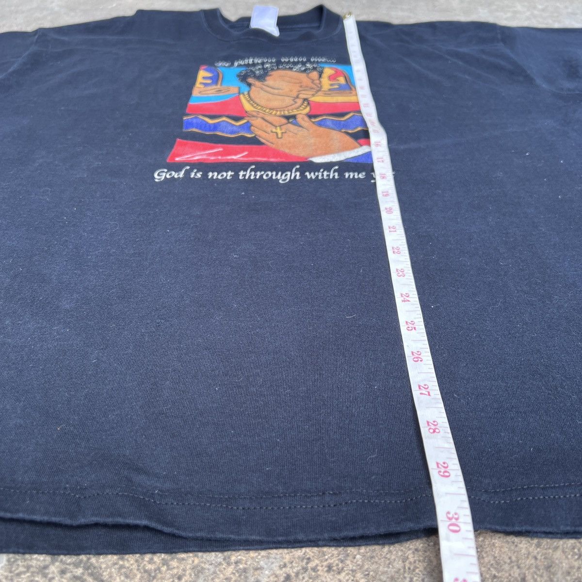 Vintage Vintage Be patient with me...God is not through with me yet Size US XXL / EU 58 / 5 - 6 Thumbnail