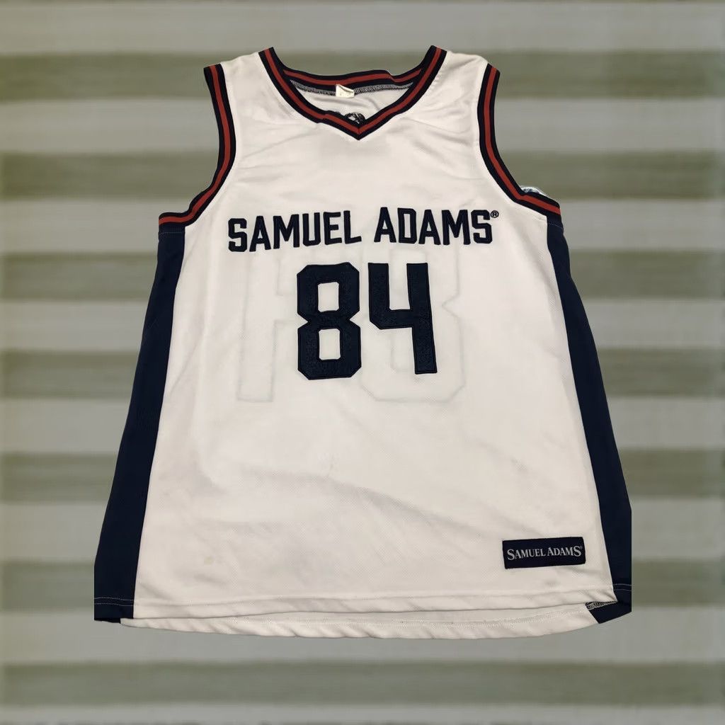 Vintage VINTAGE Samuel Adams Polyester Jersey..SIZE XL Stitched Jersey Sleeveless White Men XL Sports Size US XL / EU 56 / 4 - 1 Thumbnail