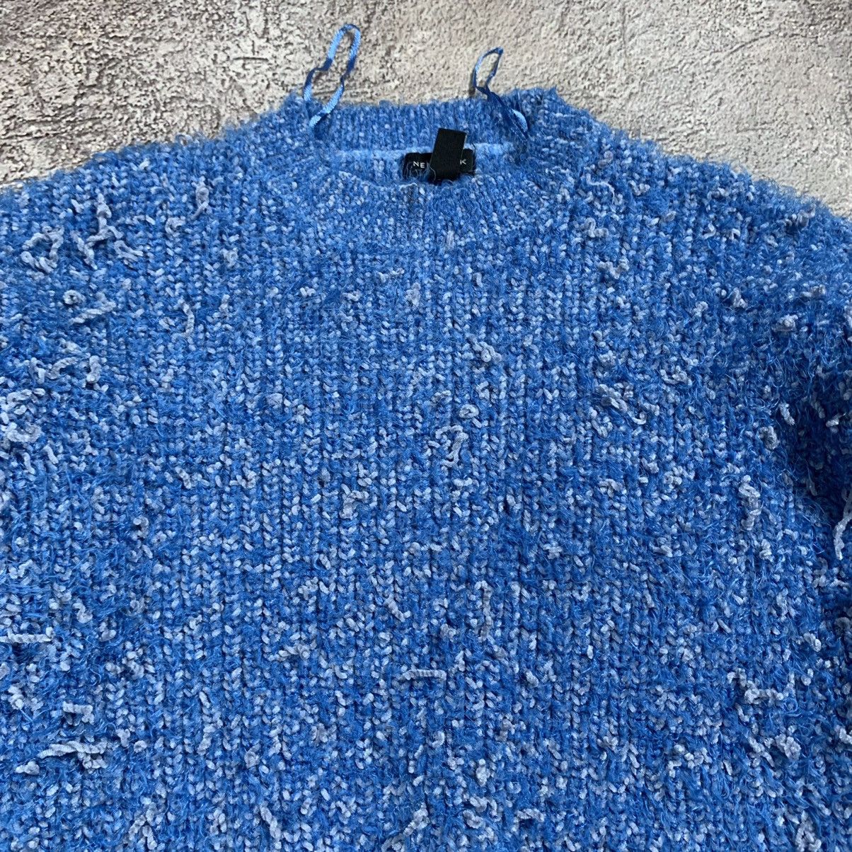 Vintage Vintage Y2K Mohair Sweater Oversized Knit Grunge Blue Logo M Size M / US 6-8 / IT 42-44 - 4 Thumbnail