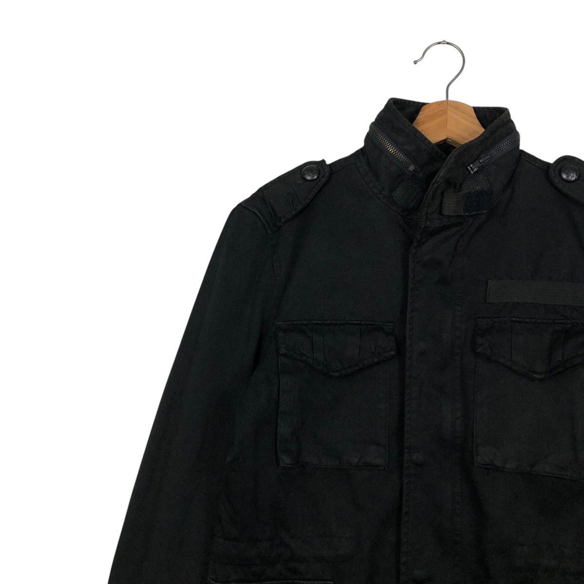 Japanese Brand 🔥VINTAGE BIKER JACKET VANQUISH SOLDIER SKELETON BIG LOGO Size US S / EU 44-46 / 1 - 9 Thumbnail