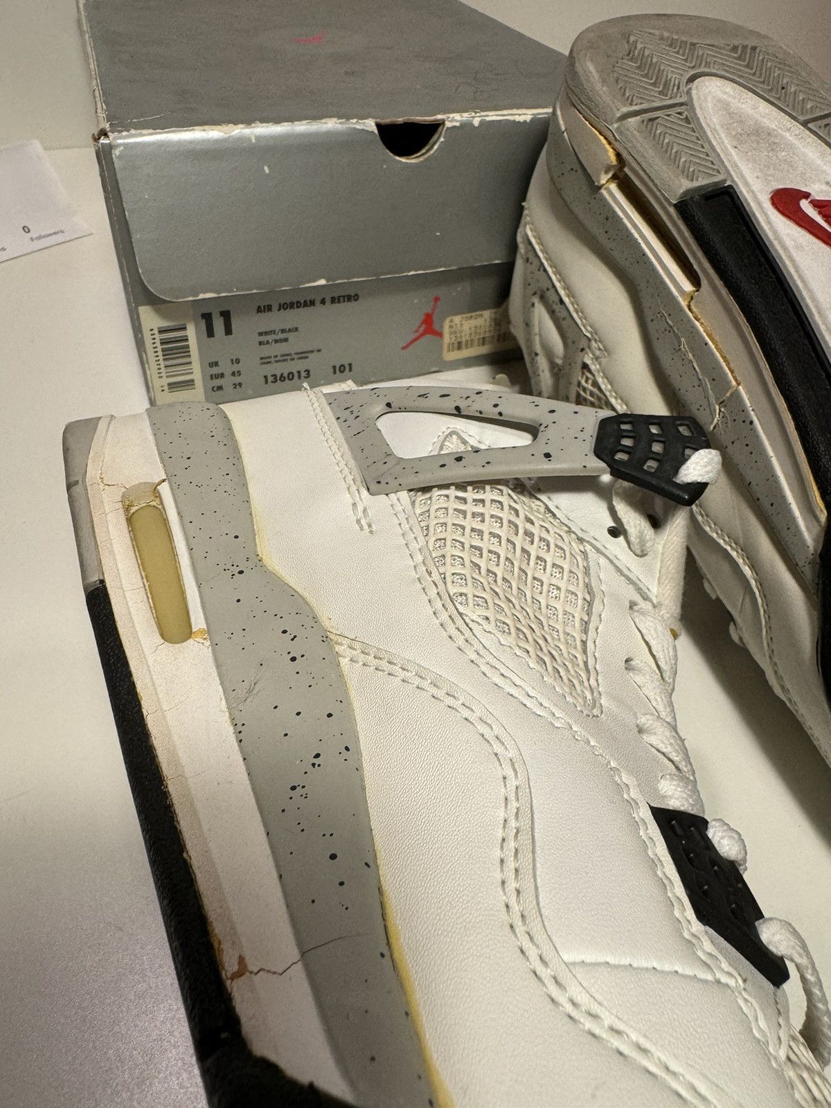 Jordan Brand Jordan White Cement 4 FINAL PRICE DROP!! Size US 11 / EU 44 - 24 Thumbnail
