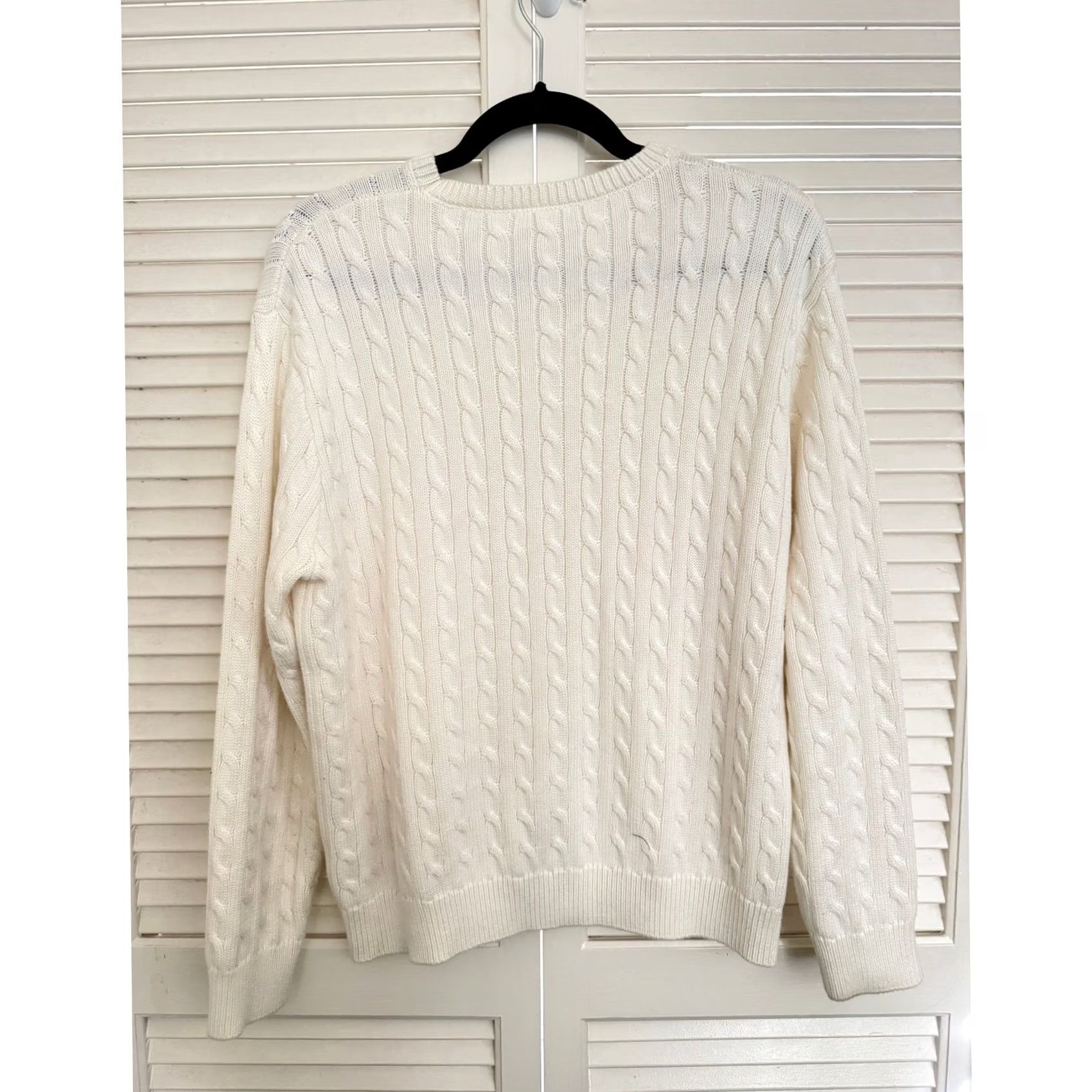 Brandy Melville Brandy Melville Crewneck Sweater OS Cream Cable Knit John Gault Fisherman Chunky Pullover Women M Regular Crewneck Size M / US 6-8 / IT 42-44 - 2 Thumbnail