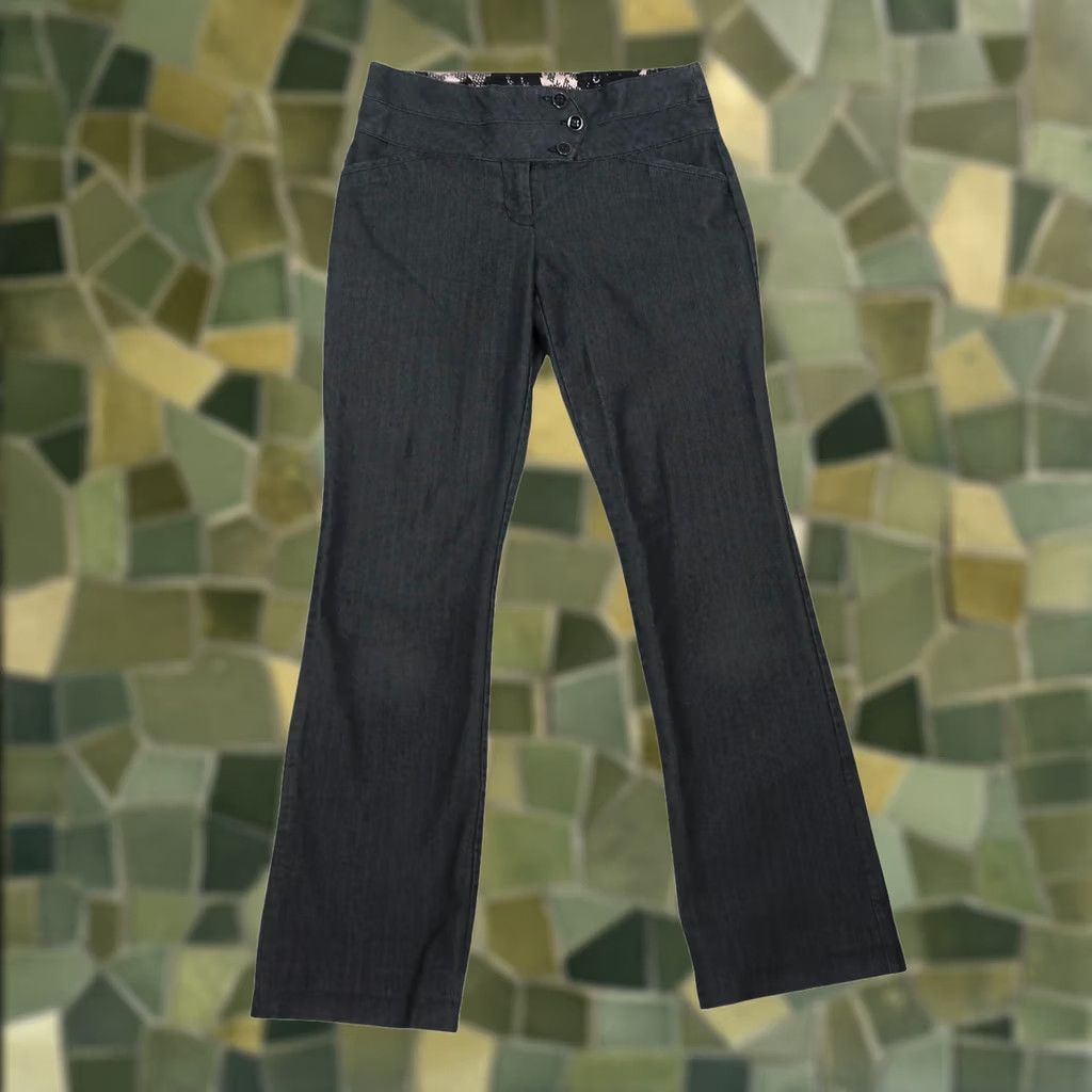 Vintage VINTAGE Joe Benbasset Charcoal Grey Low Rise Bootcut Pants 0 Women Dress Pants 90s Fashion 29in Inseam Mens? Women? Size 25" / US 0 / IT 36 - 1 Thumbnail